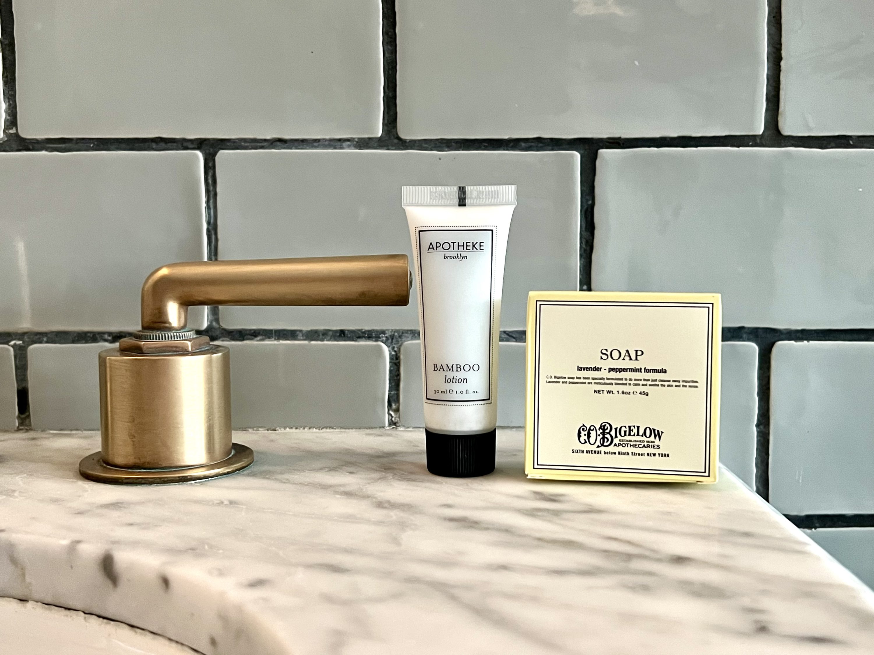 The Williamsburg Hotel bedroom sink amenities