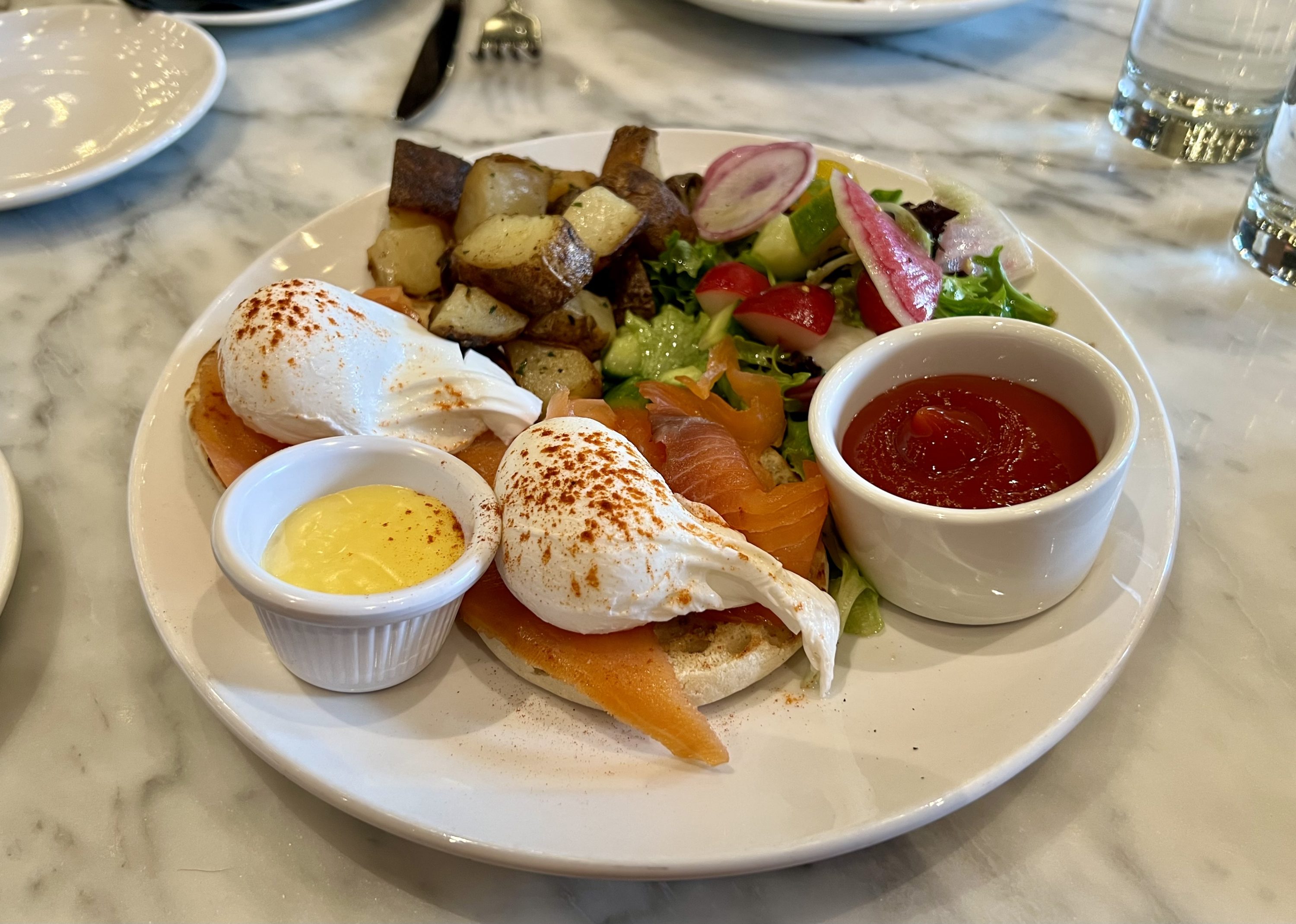 The Williamsburg Hotel breakfast poached eggs