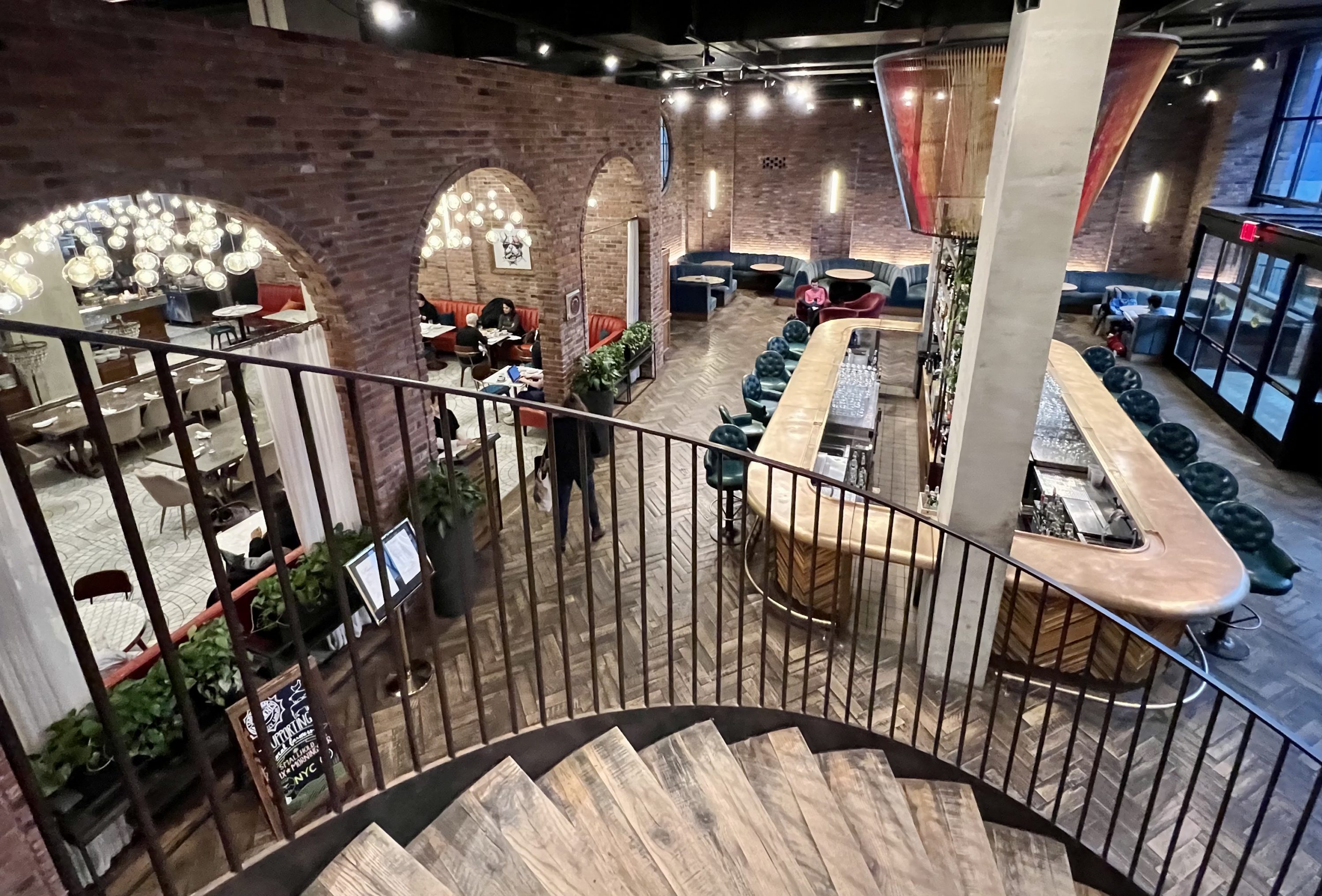 The Williamsburg Hotel spiral staircase
