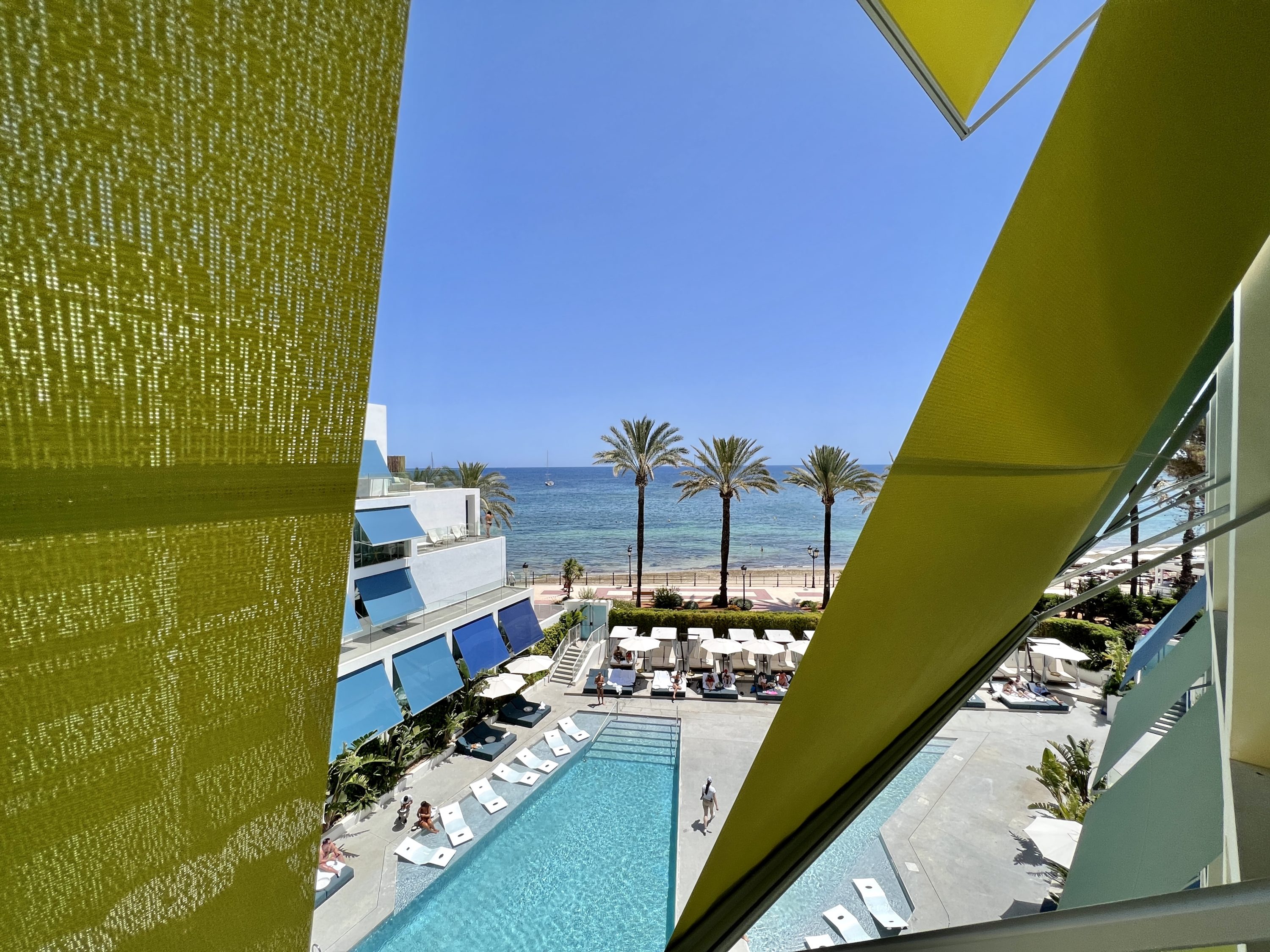 W Ibiza Balcony View Through Awning