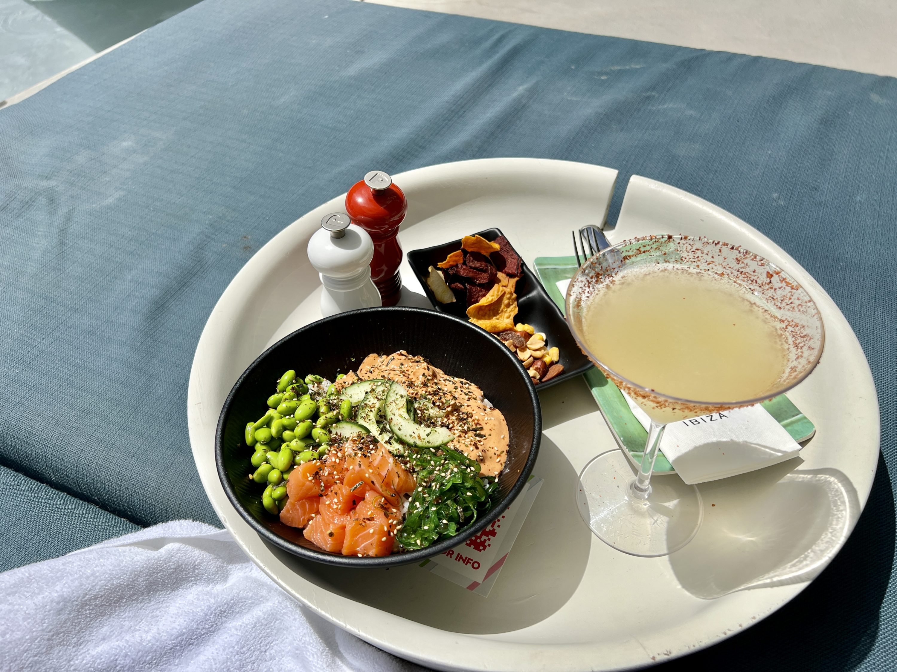 W Ibiza Pool Bar Poke Bowl Cocktail