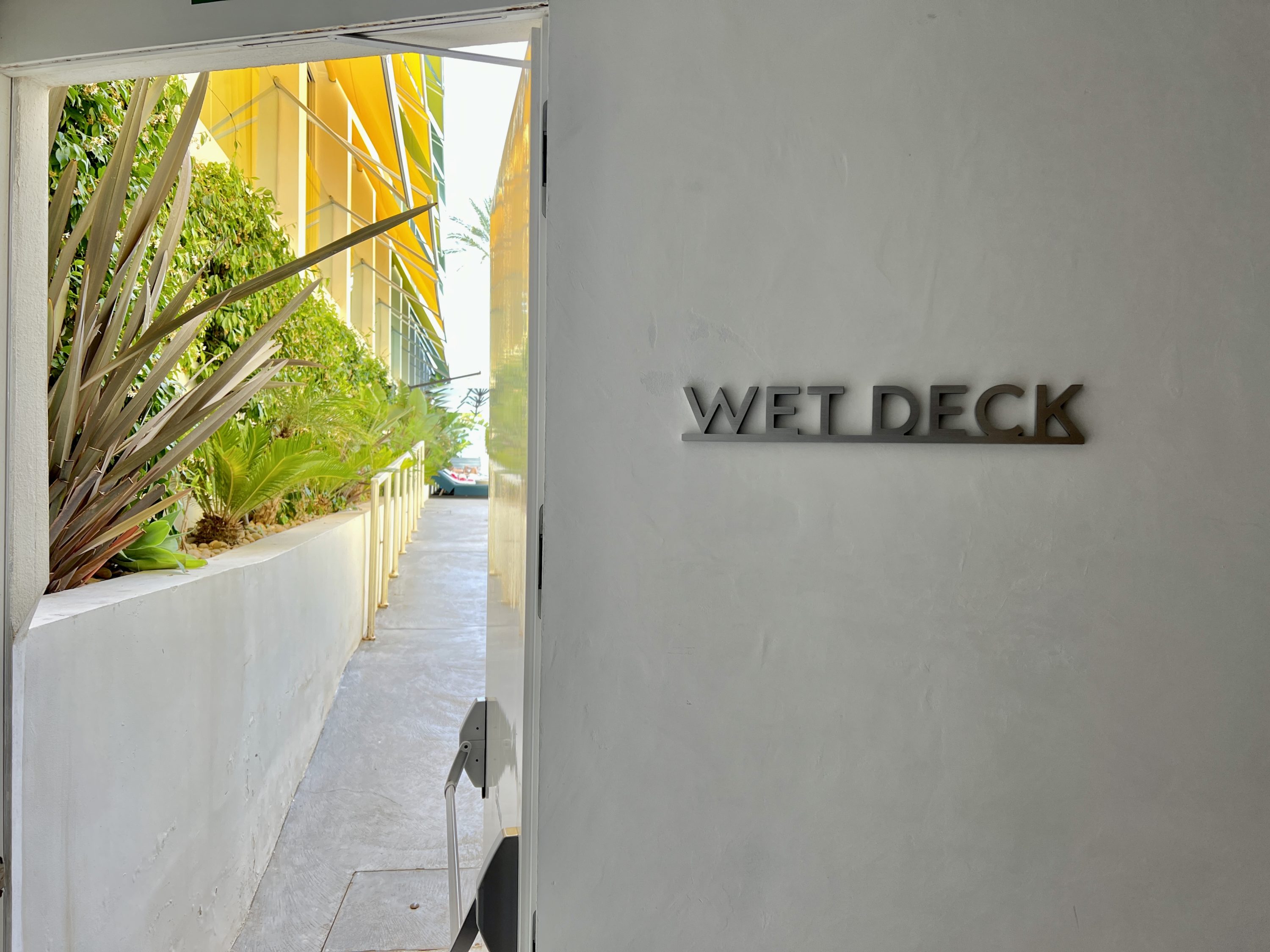 W Ibiza Wet Deck Entrance