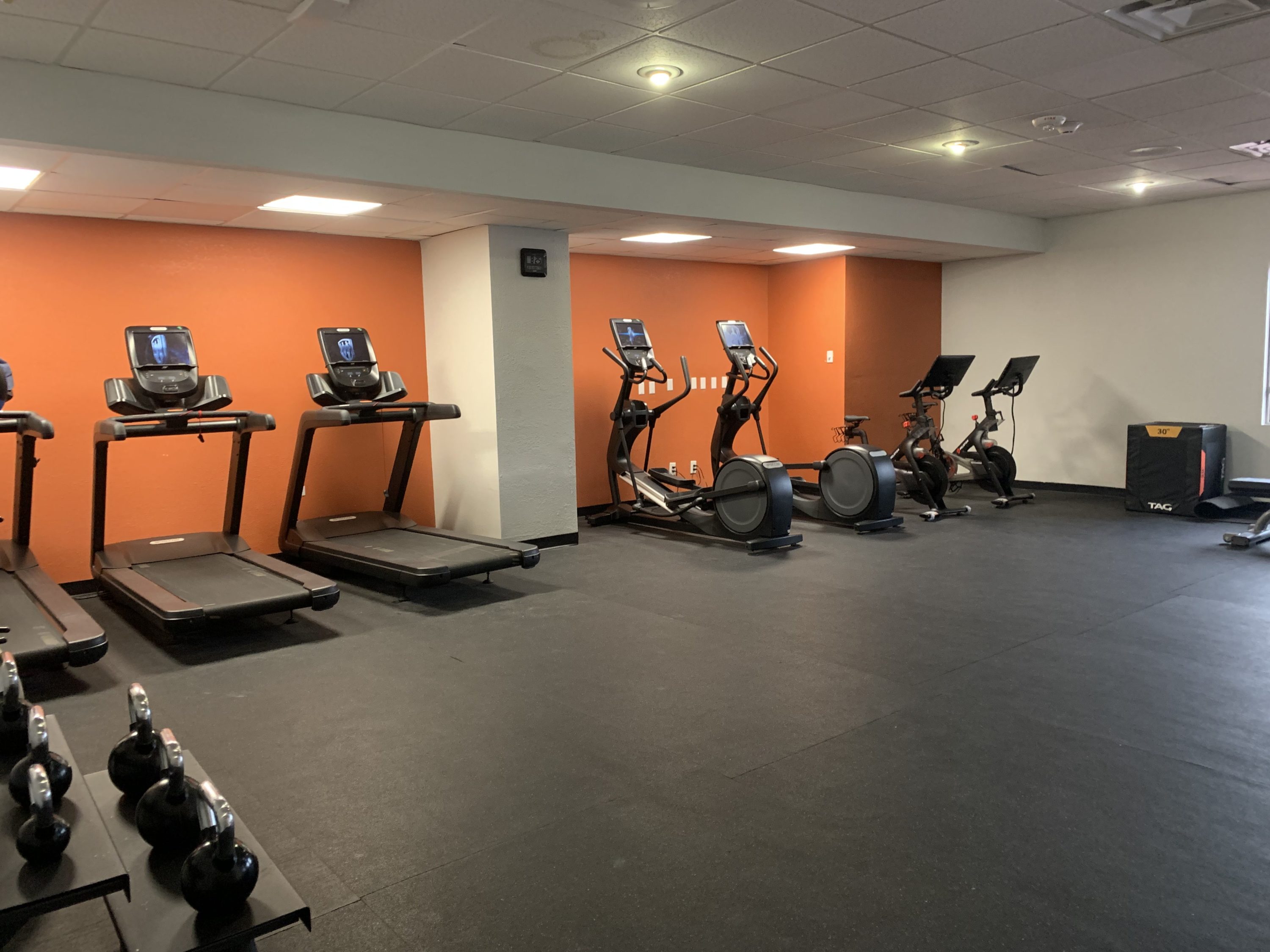 Cardio equipment at the DoubleTree by Hilton Corpus Christi Beachfront