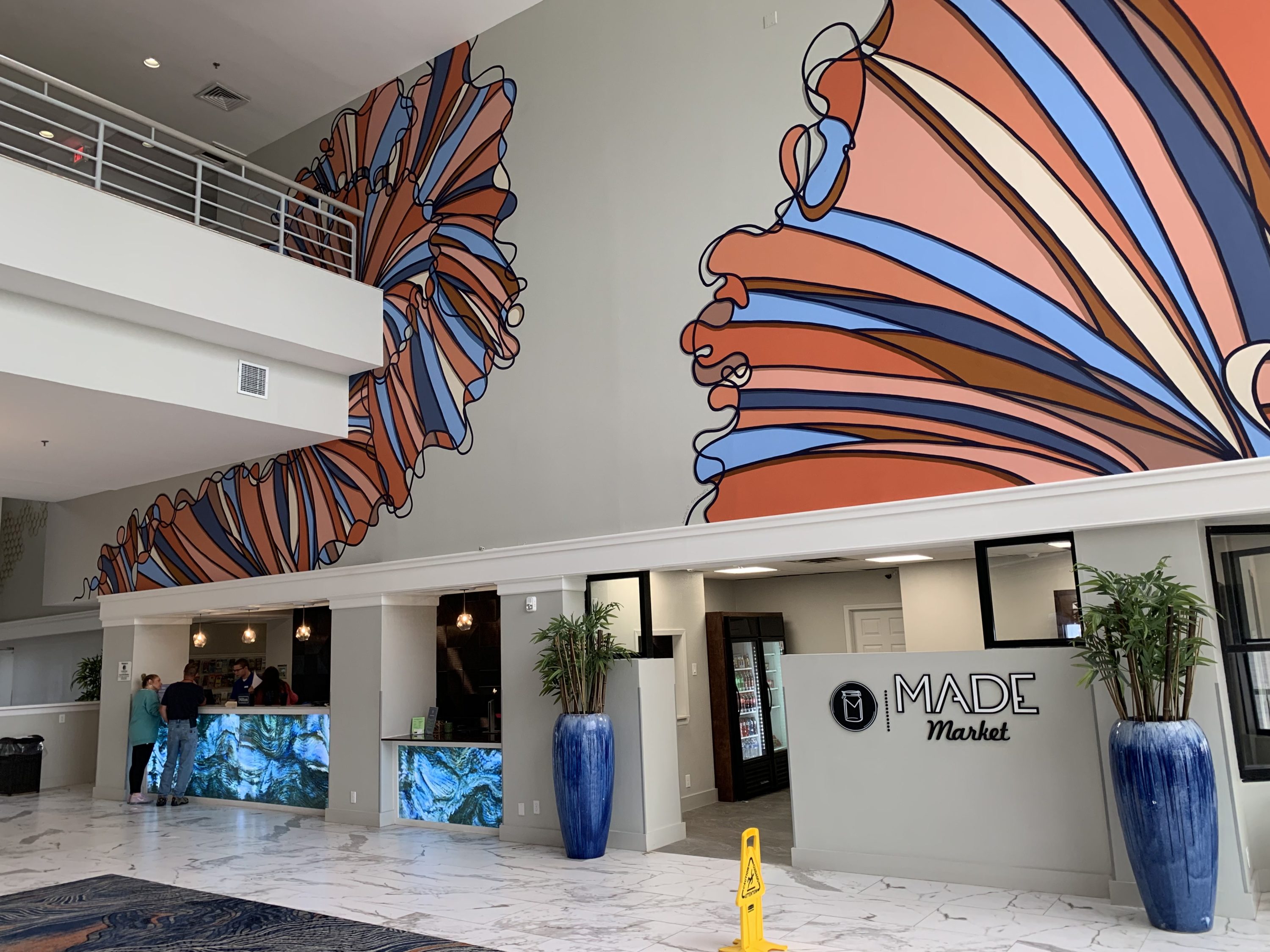 Front desk at the DoubleTree by Hilton Corpus Christi Beachfront