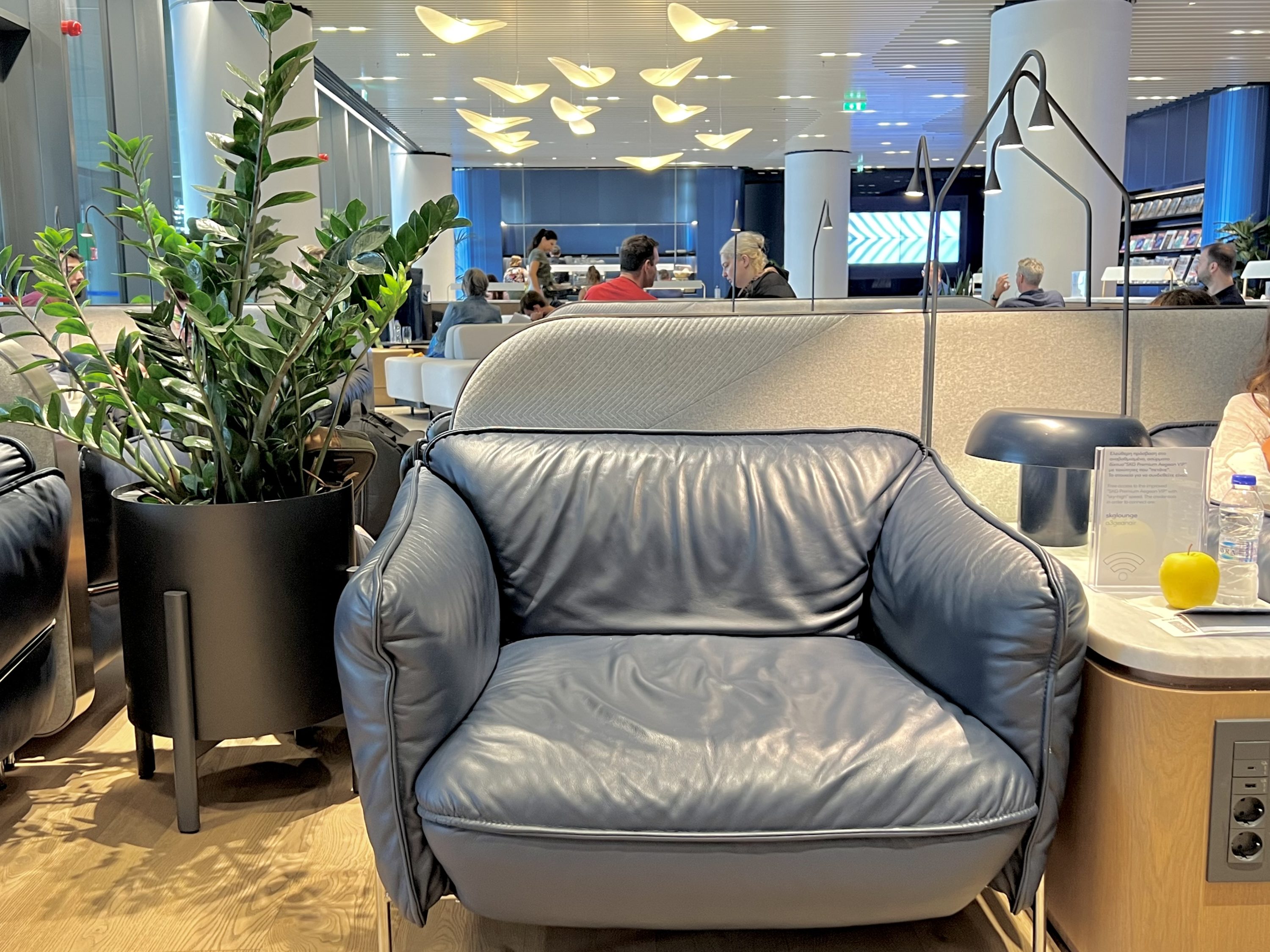 Aegean upgrade bid Aegean Lounge armchair