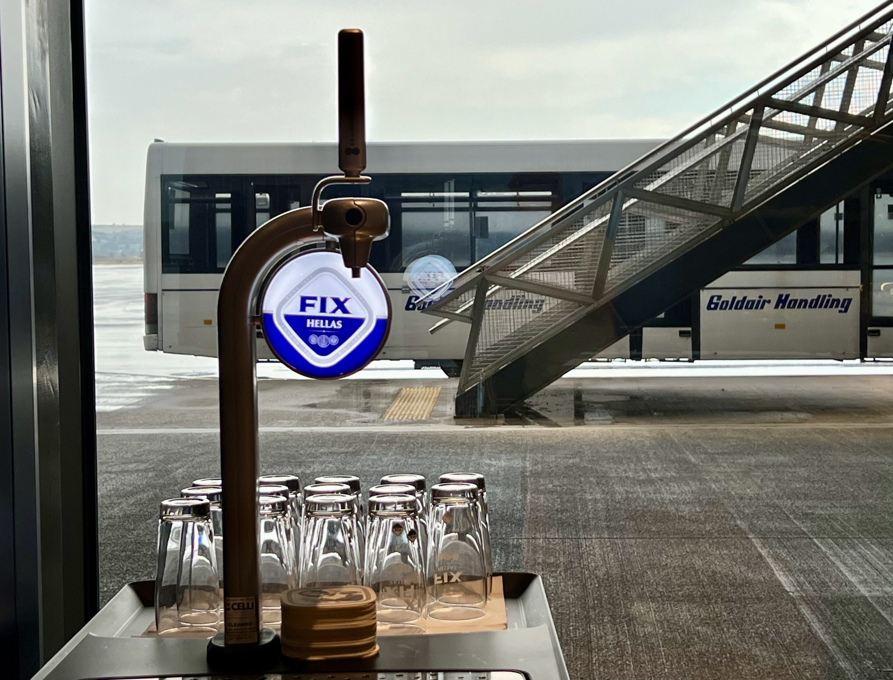 Aegean upgrade bid Aegean Lounge draught Fix beer