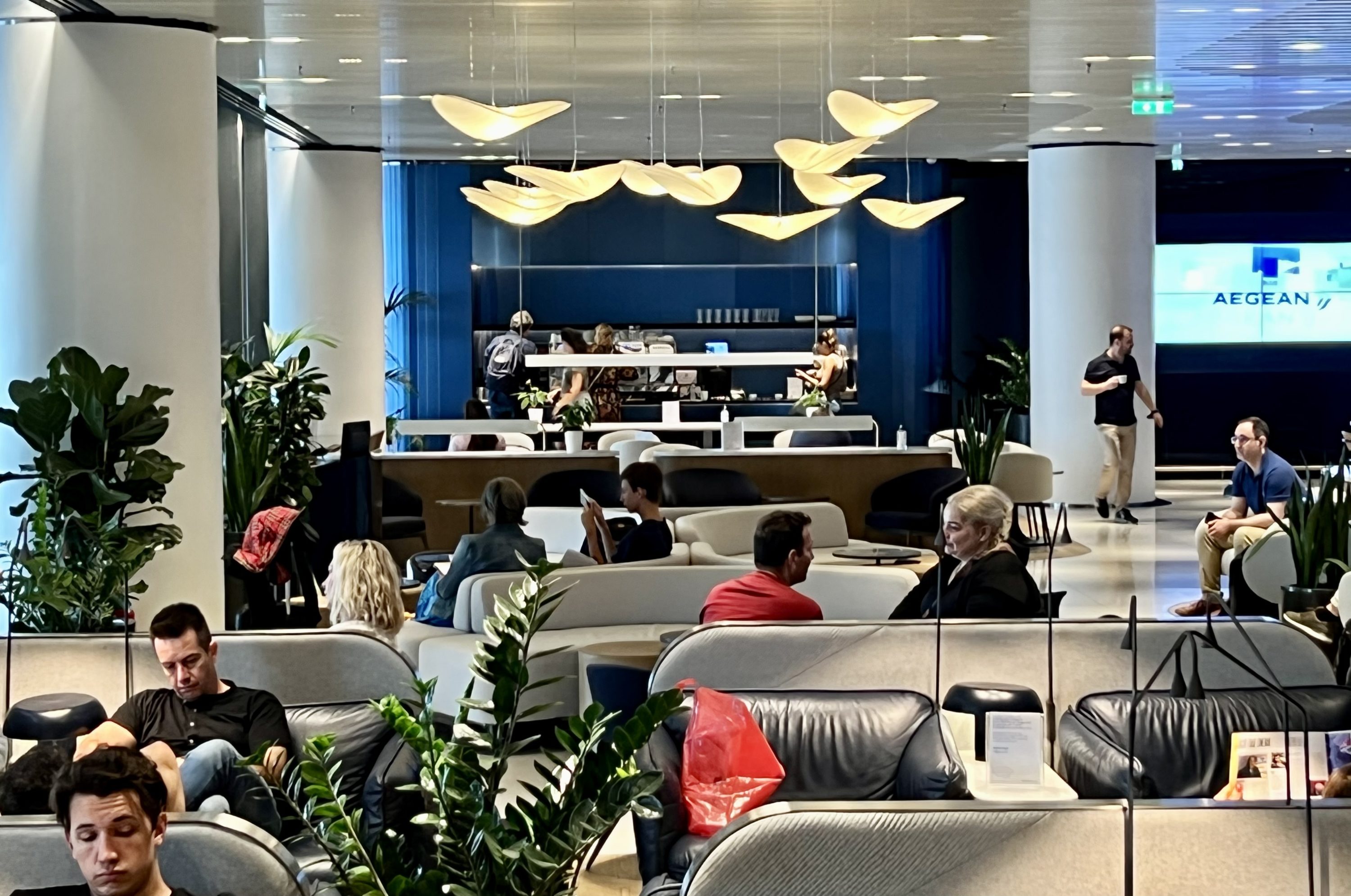 Aegean upgrade bid Aegean Lounge