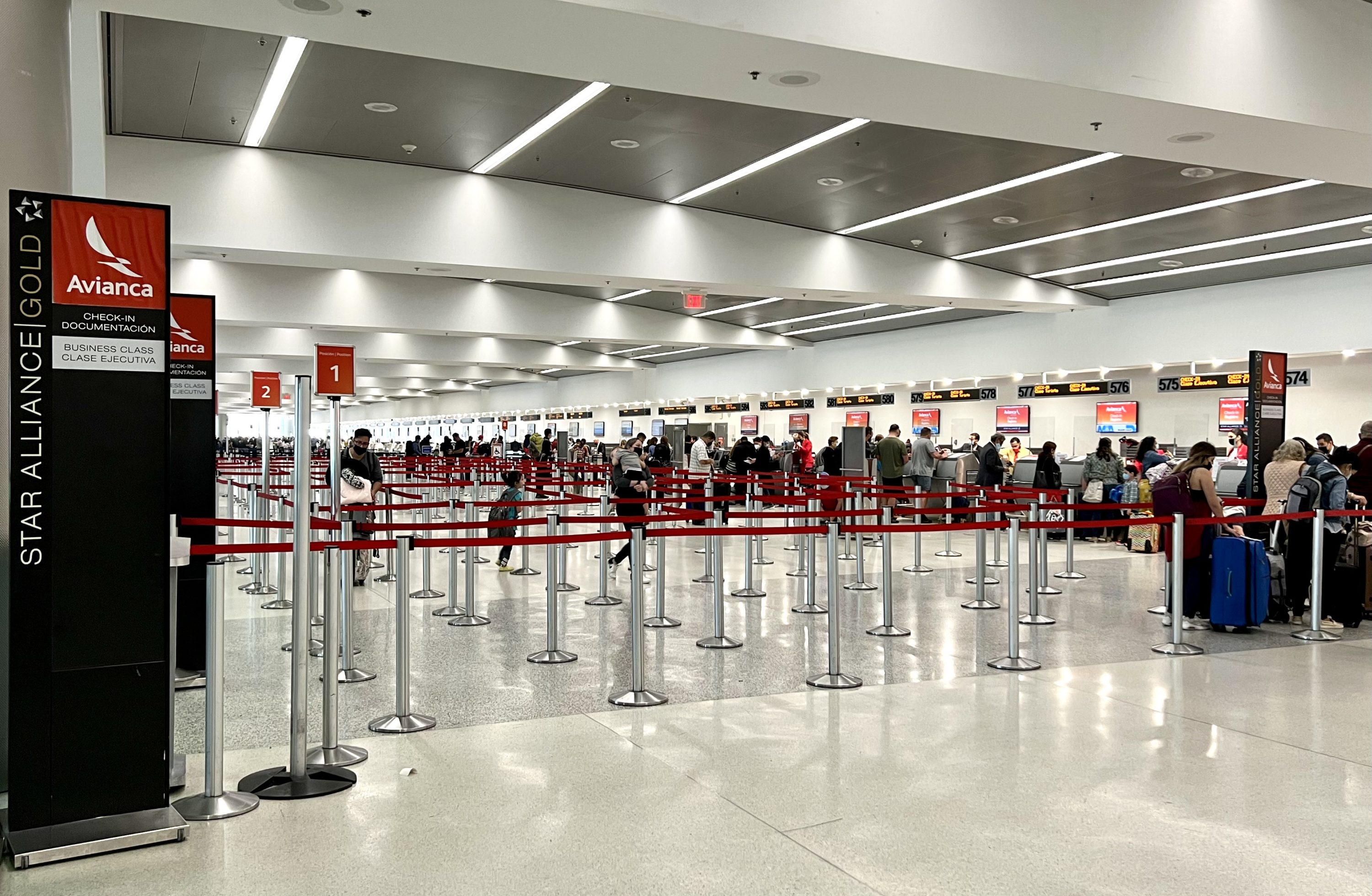 Avianca Boeing 787 Business Class MIA Avianca check in