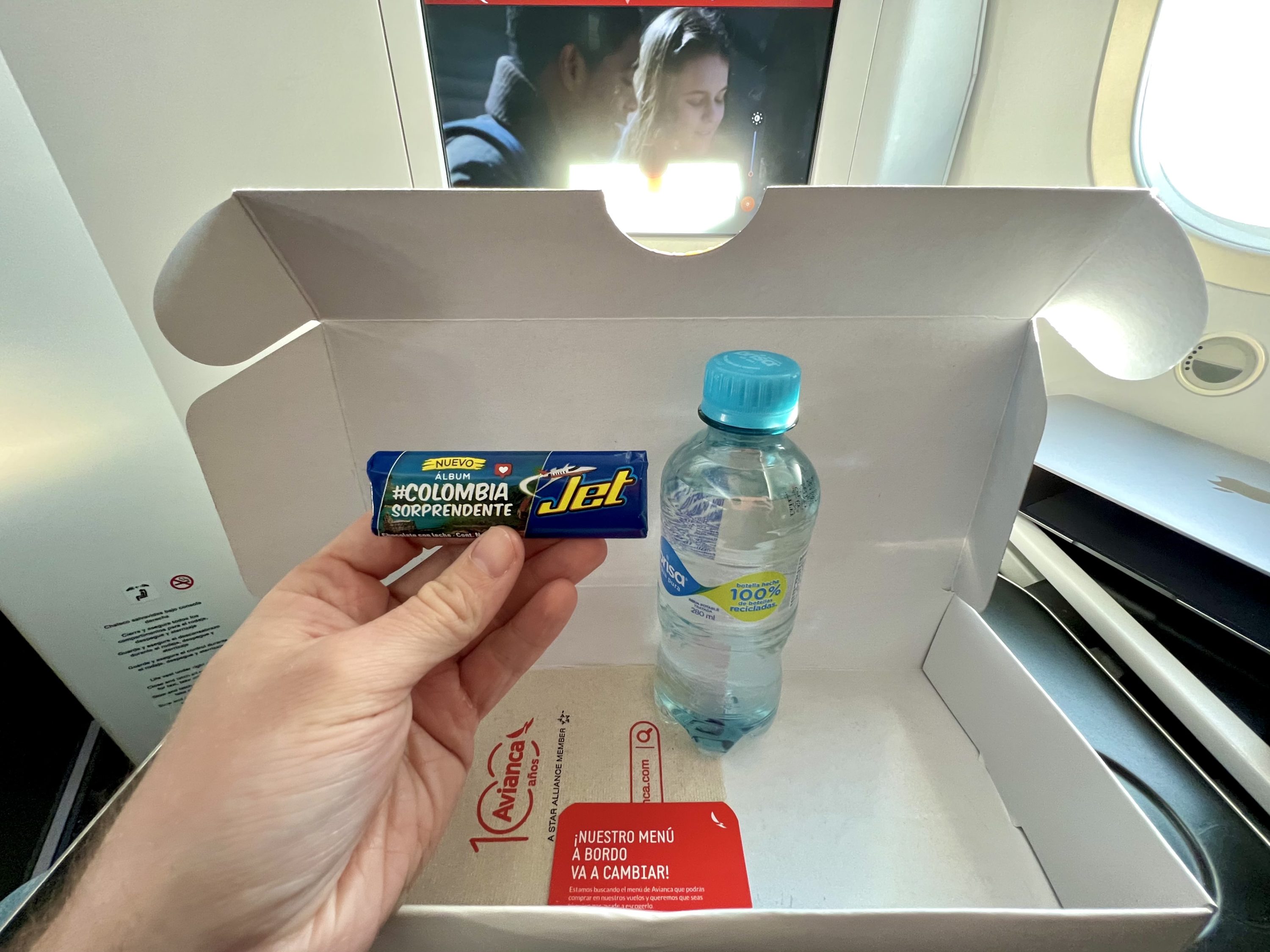 Avianca Boeing 787 Business Class meal