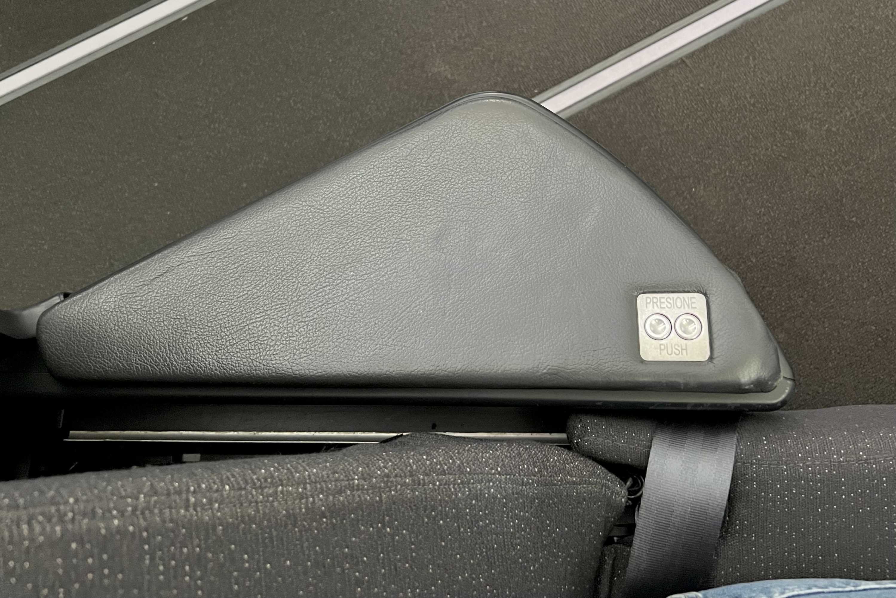 Avianca Boeing 787 Business Class seat storage lid
