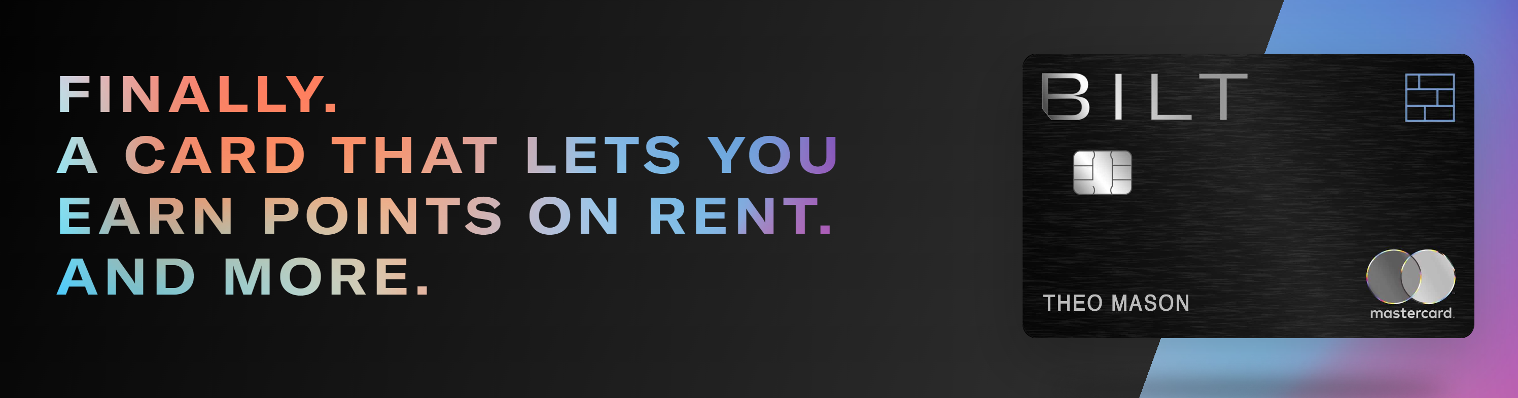 Bilt earn points on rent header