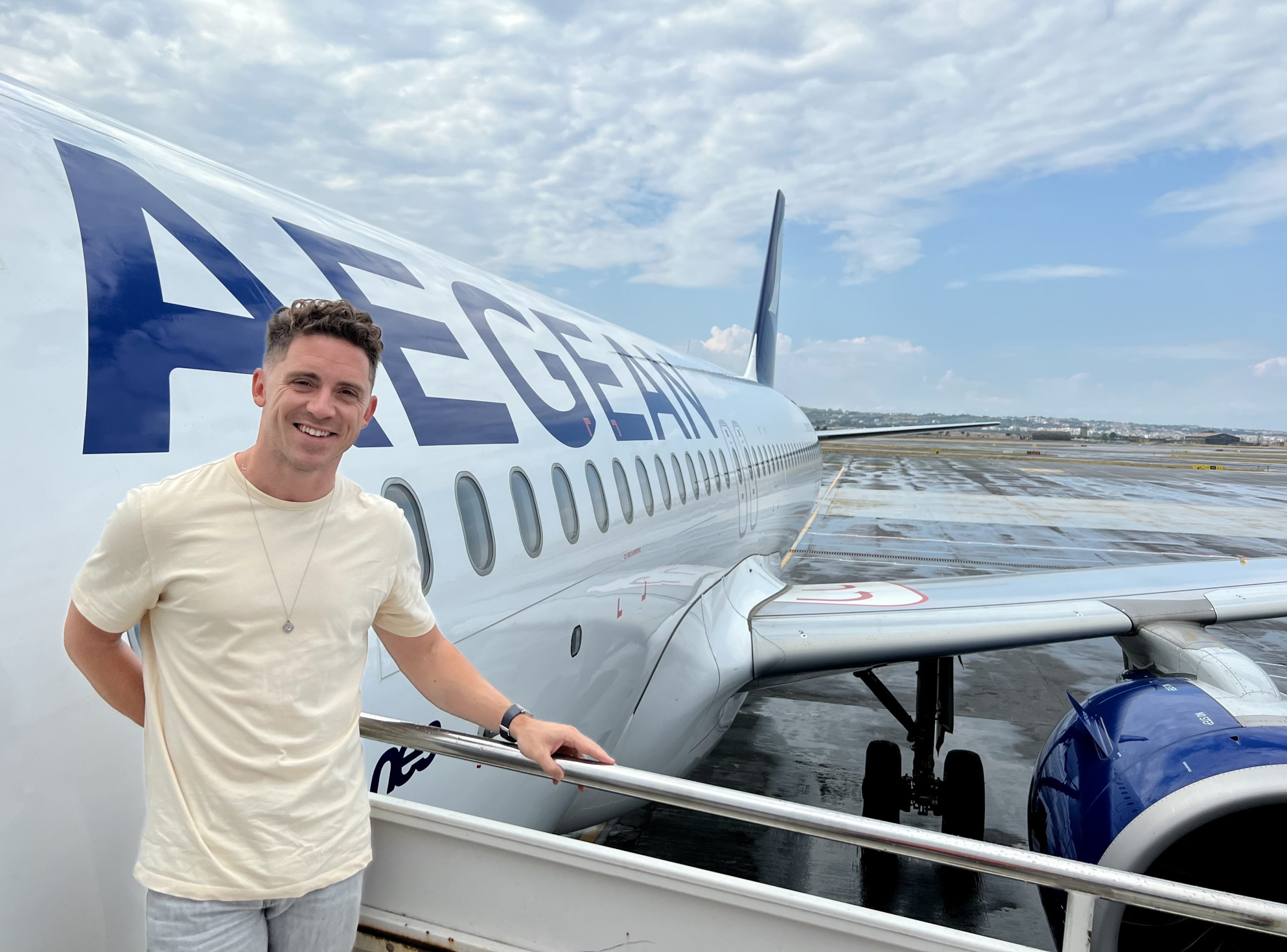 Boarding an Aegean A320neo at Thessaloniki Airport