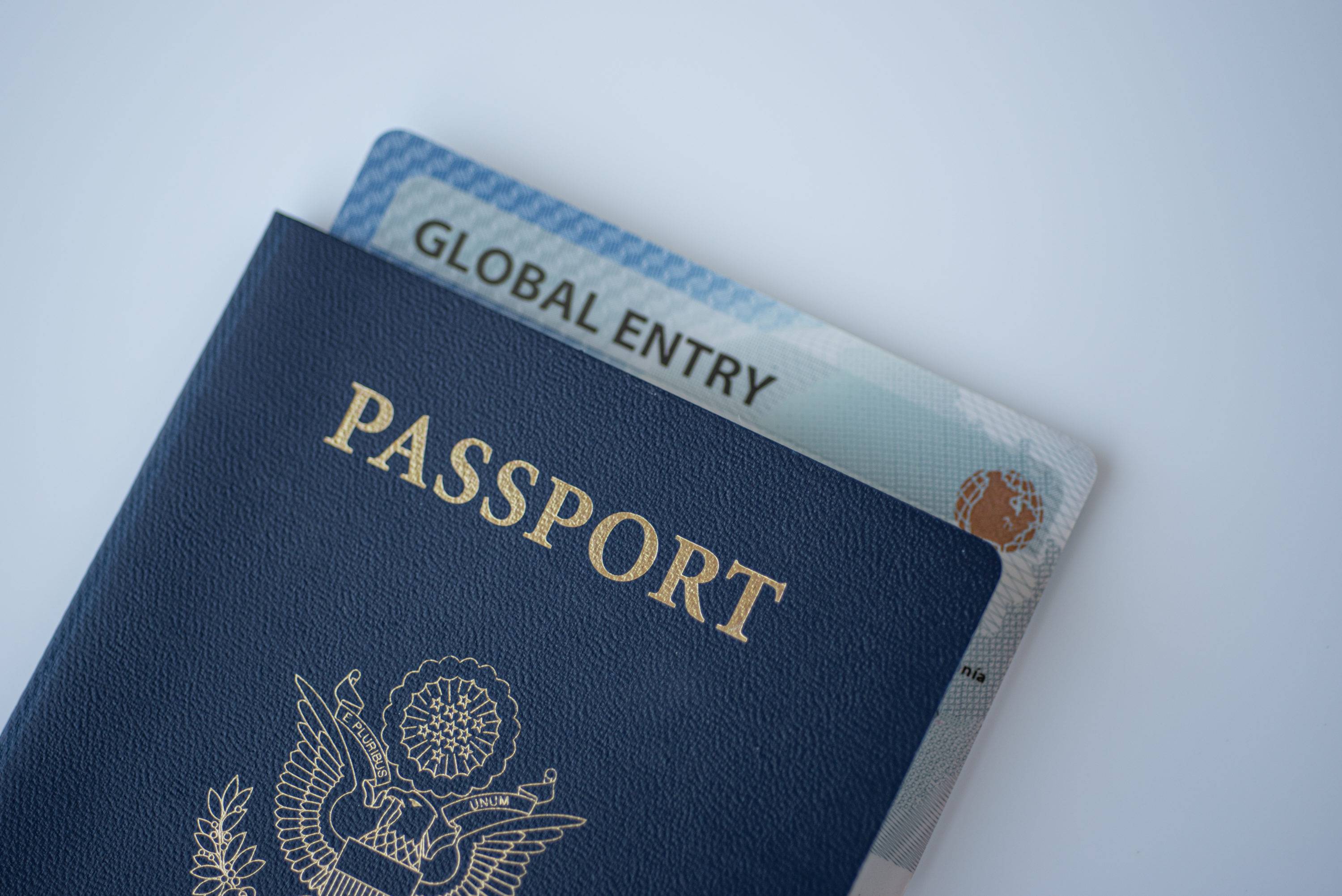 Global Entry card and passport Global Entry card and passport