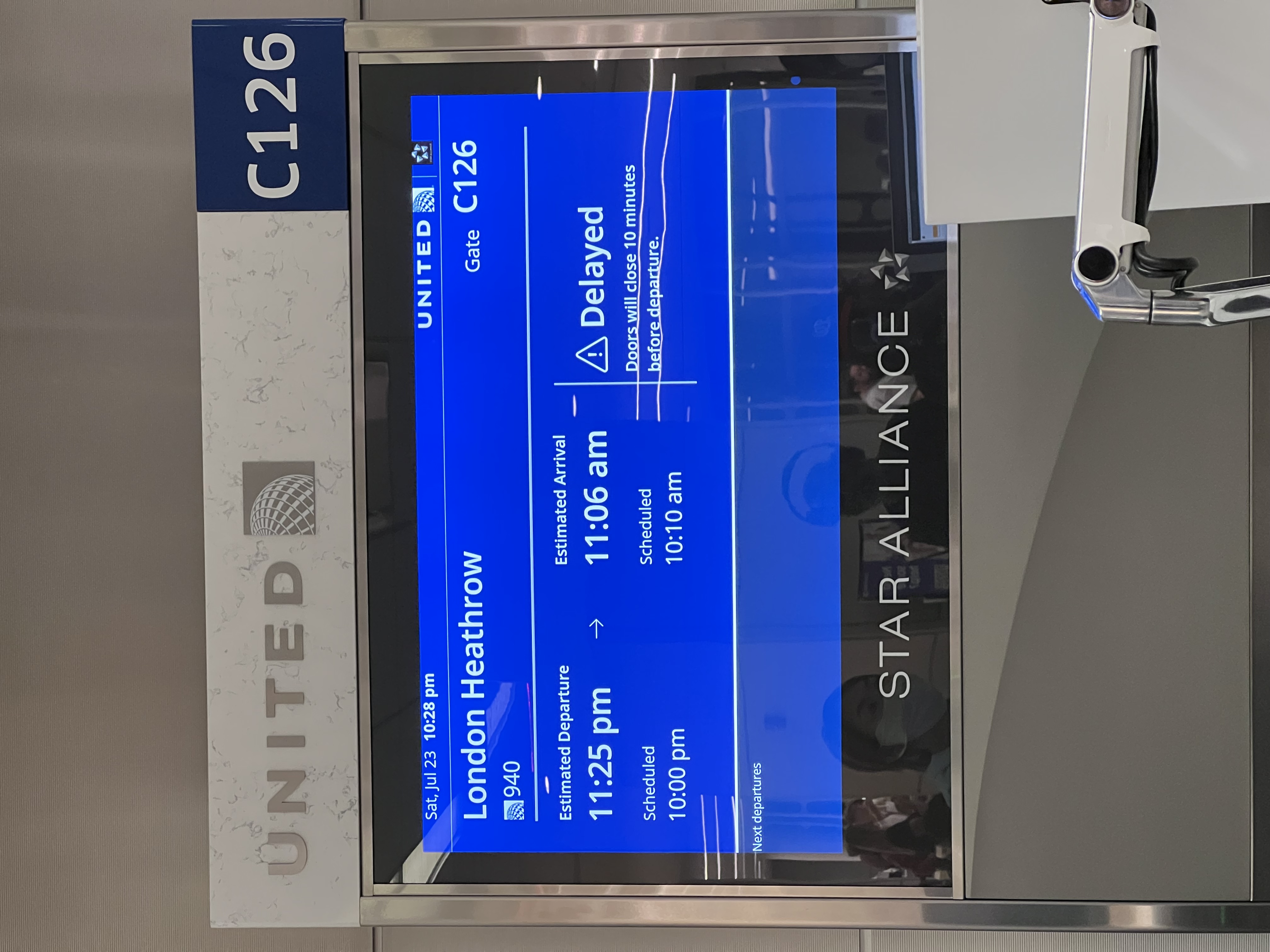 United flight delay