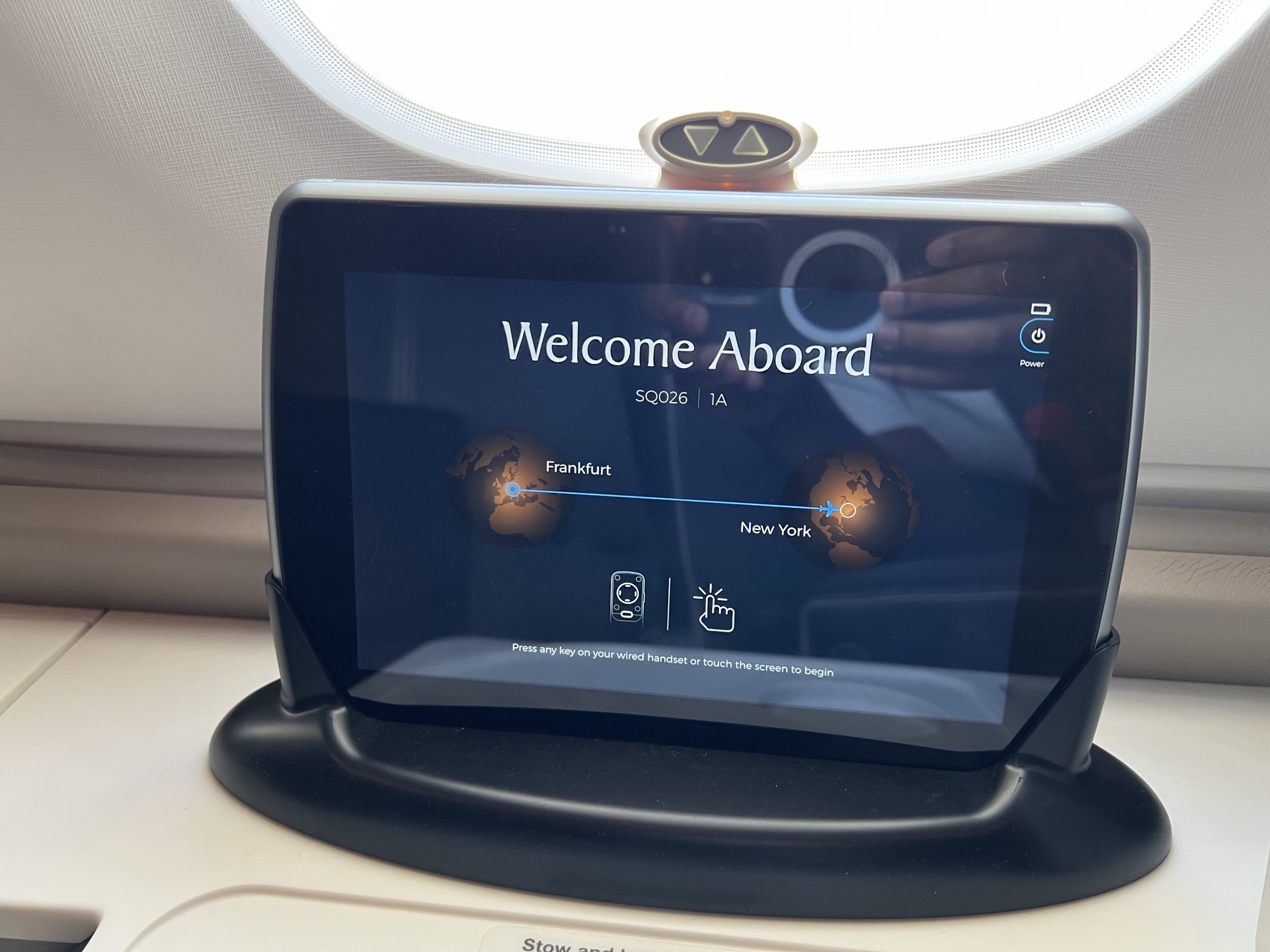 Hand monitor on Singapore Suites