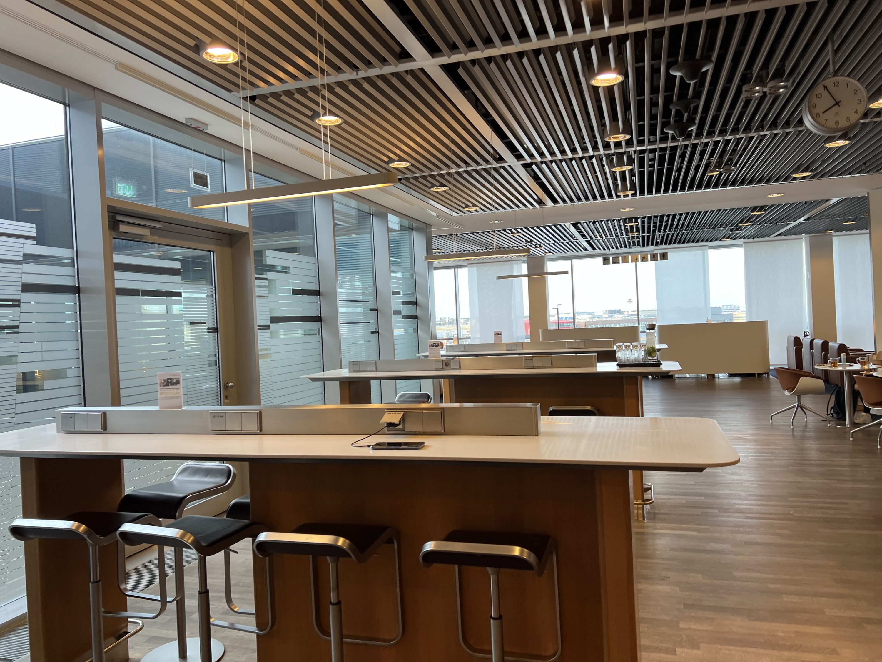 Lufthansa Senator lounge seating area