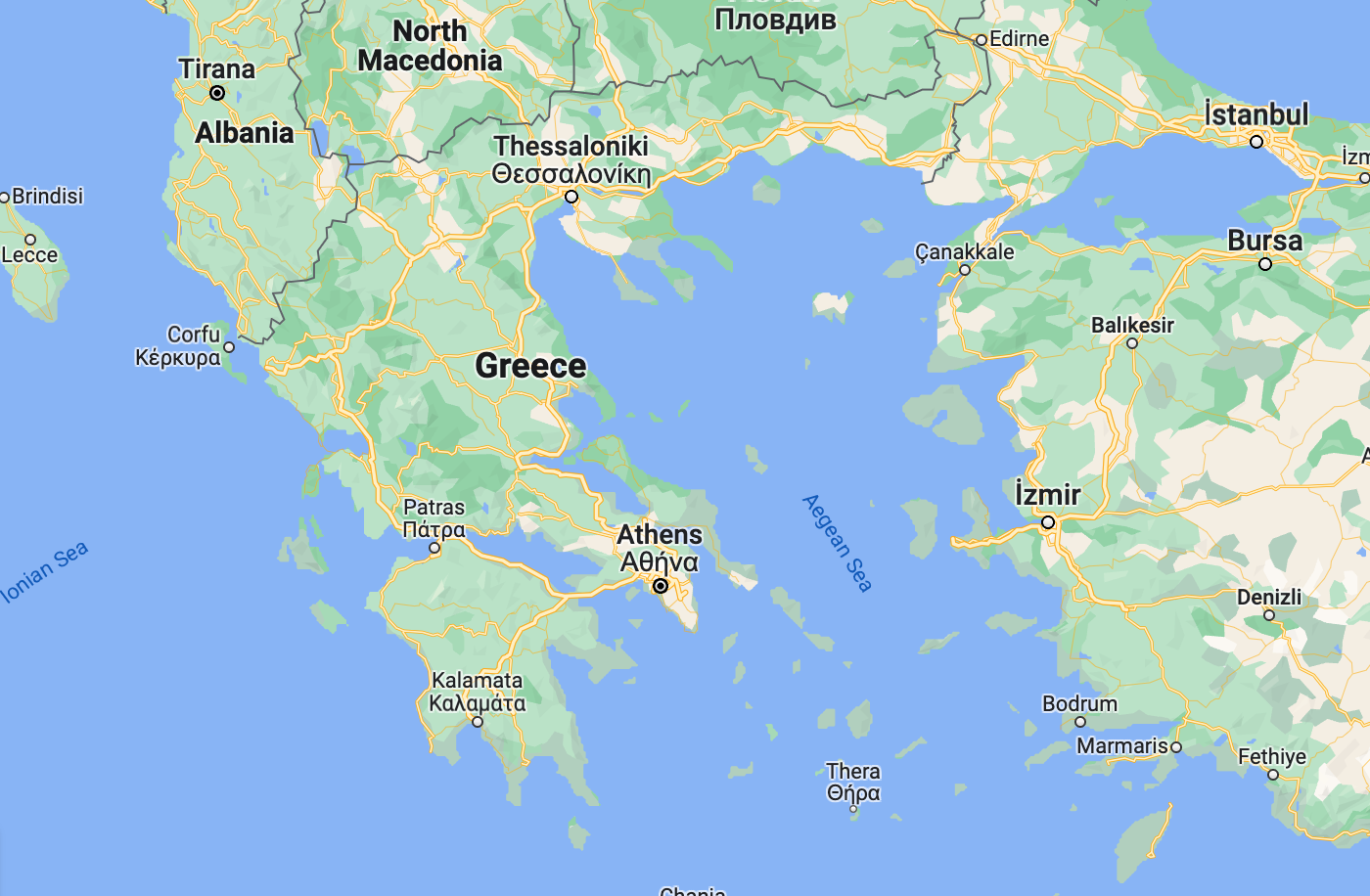 Map of Greece