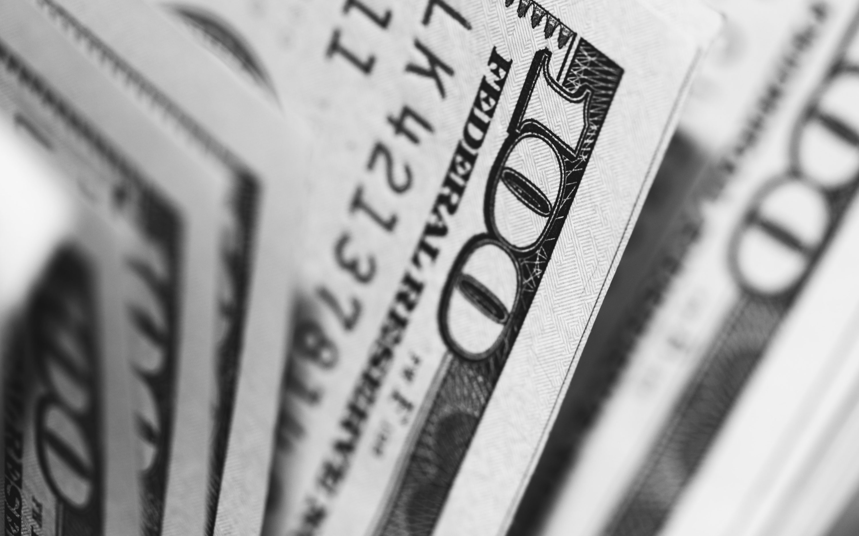 $100 bills up close