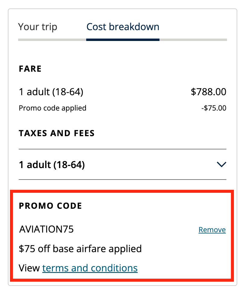 Promo Code verification from United