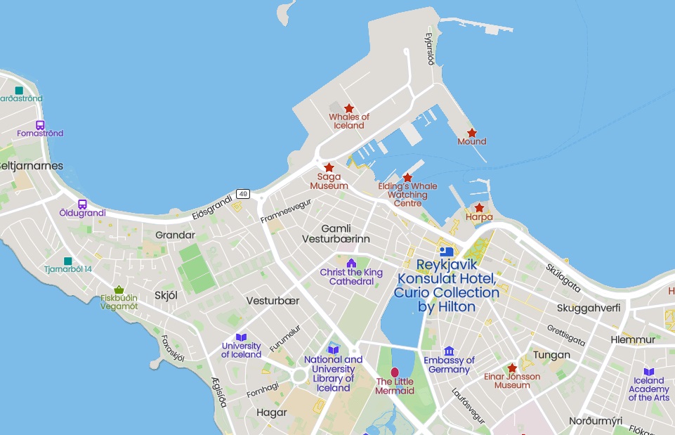 Reykjavik Konsult Hotel Location 