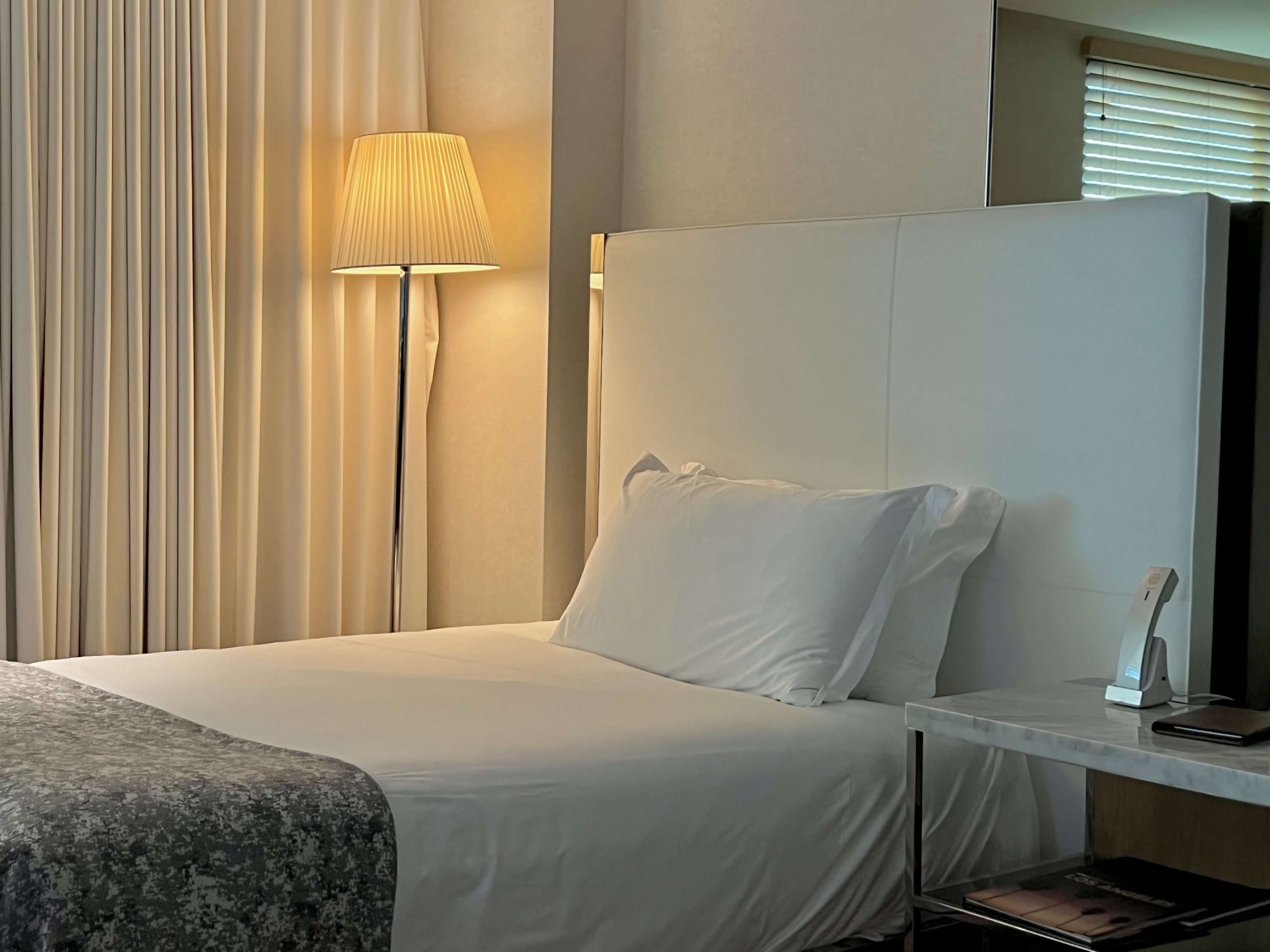 SLS Hotel, a Luxury Collection Hotel, Beverly Hills bedroom bed close up