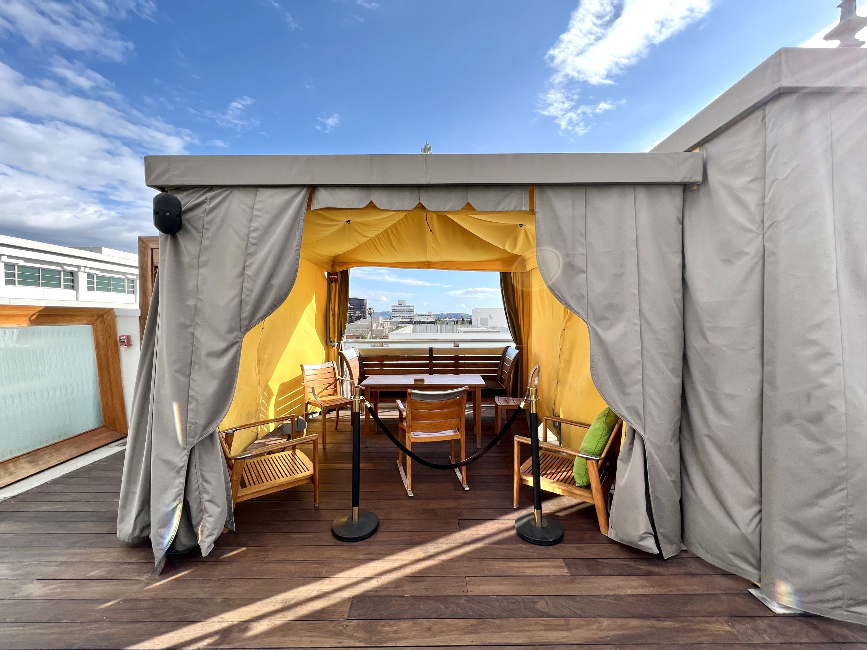 SLS Hotel, a Luxury Collection Hotel, Beverly Hills rooftop pool private cabana