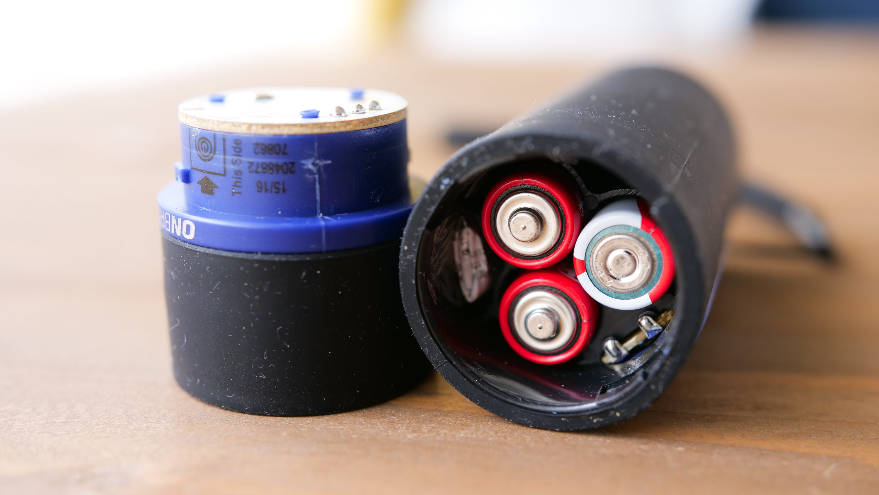 Waterproof flashlight power