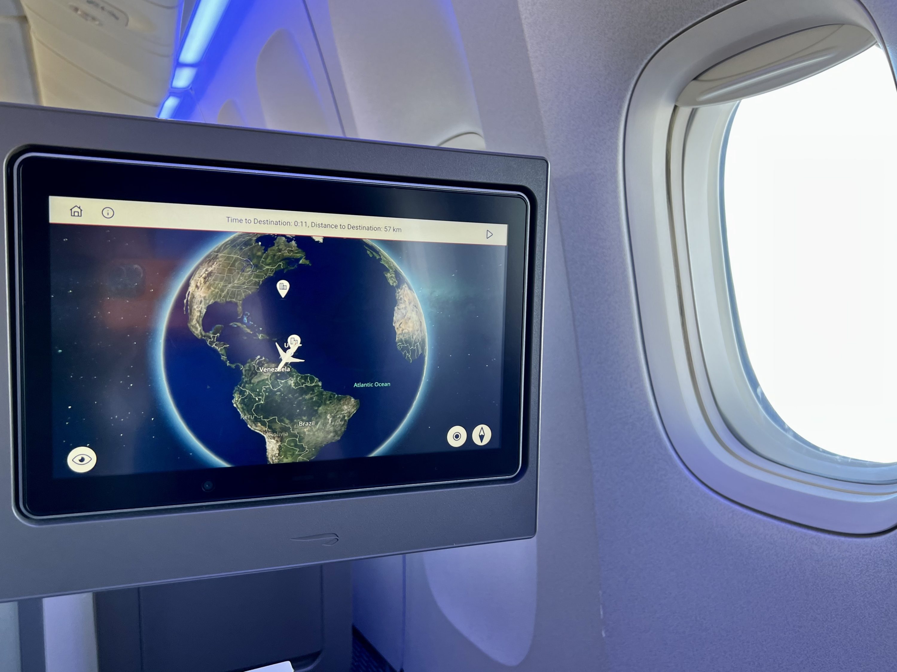 British Airways Boeing 777 200 Club World IFE moving map