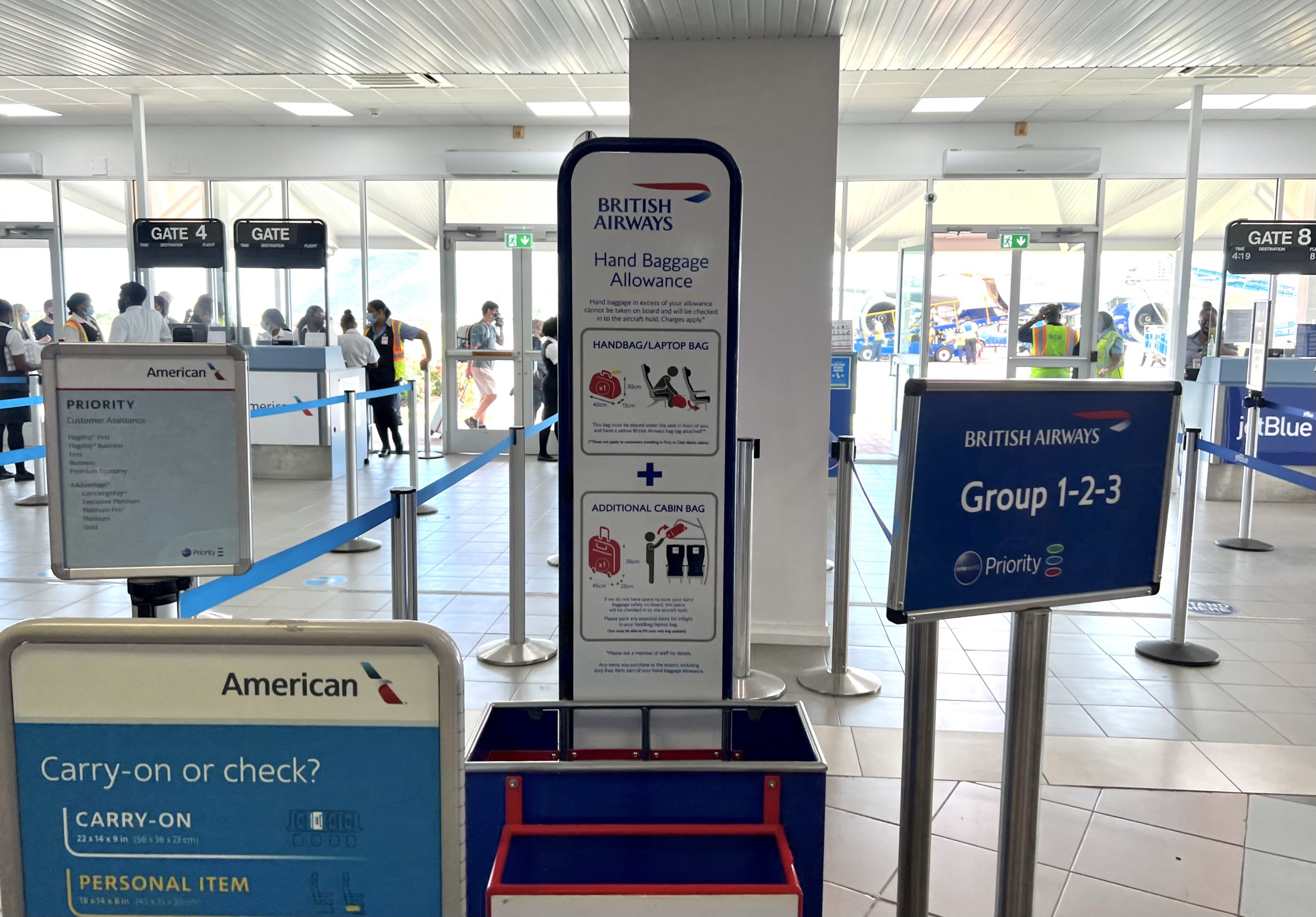 British Airways Boeing 777 200 Club World UVF BA boarding area