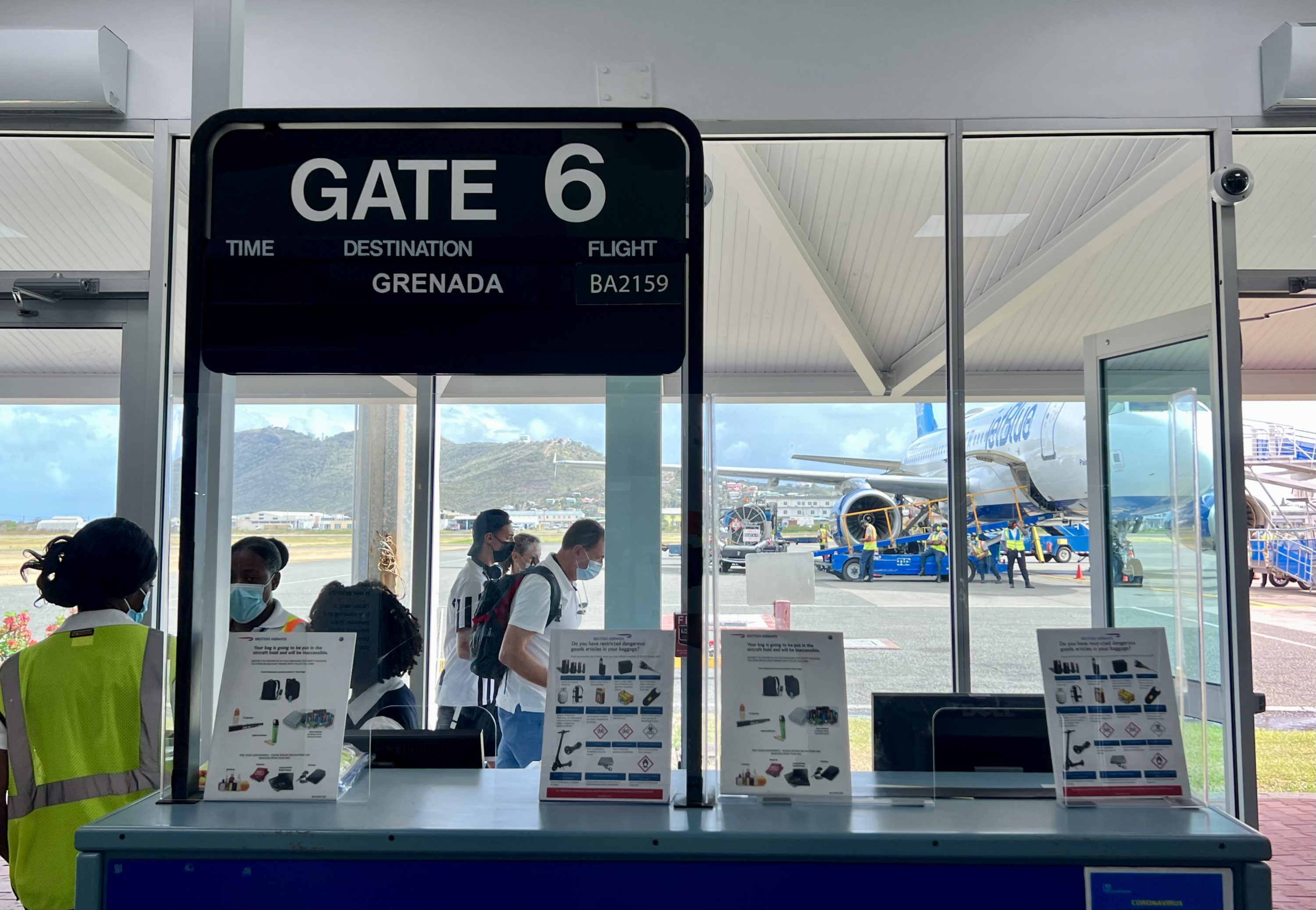 British Airways Boeing 777 200 Club World UVF boarding gate 6