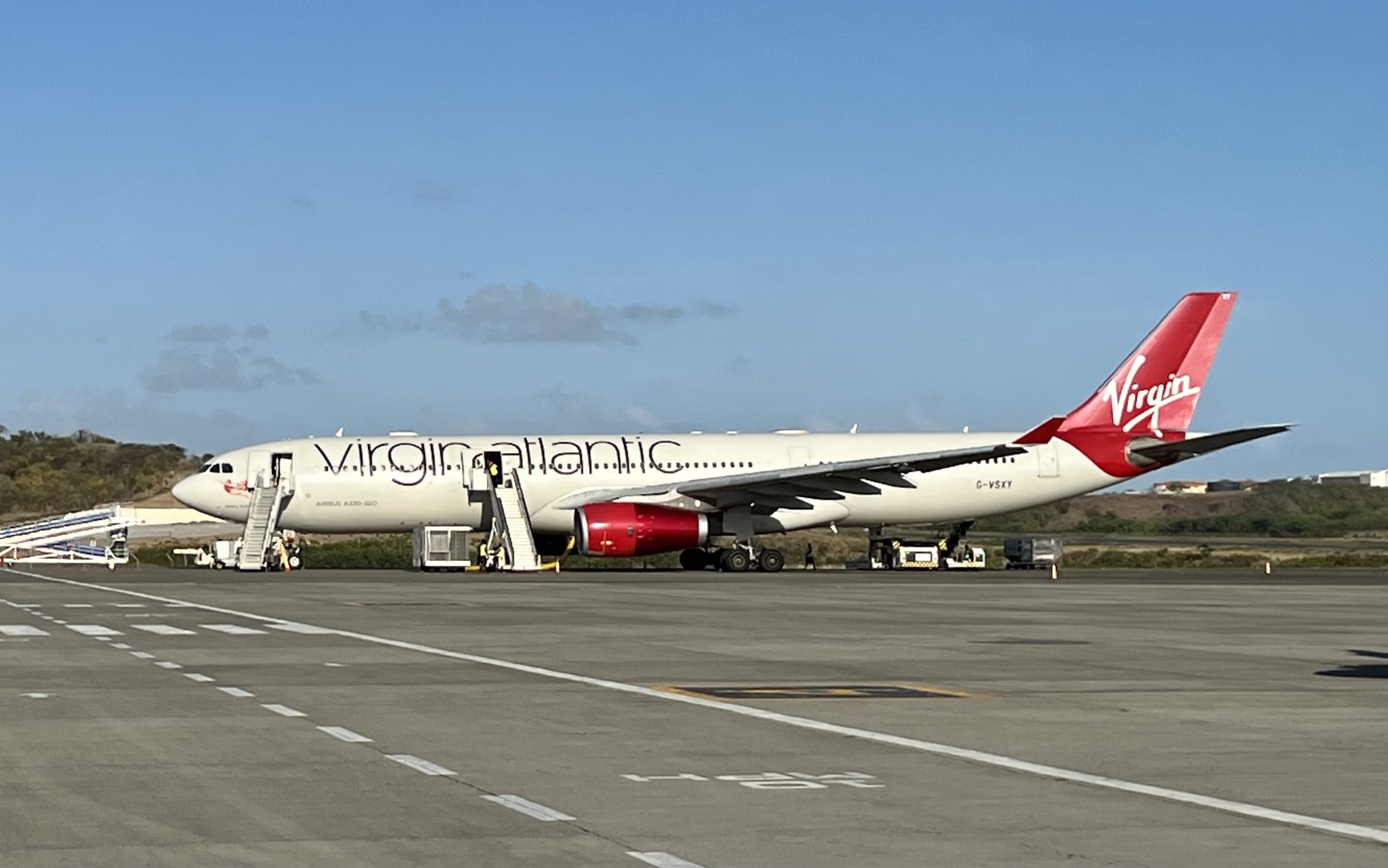 British Airways Boeing 777 200 Club World Virgin Atlantic at Grenada