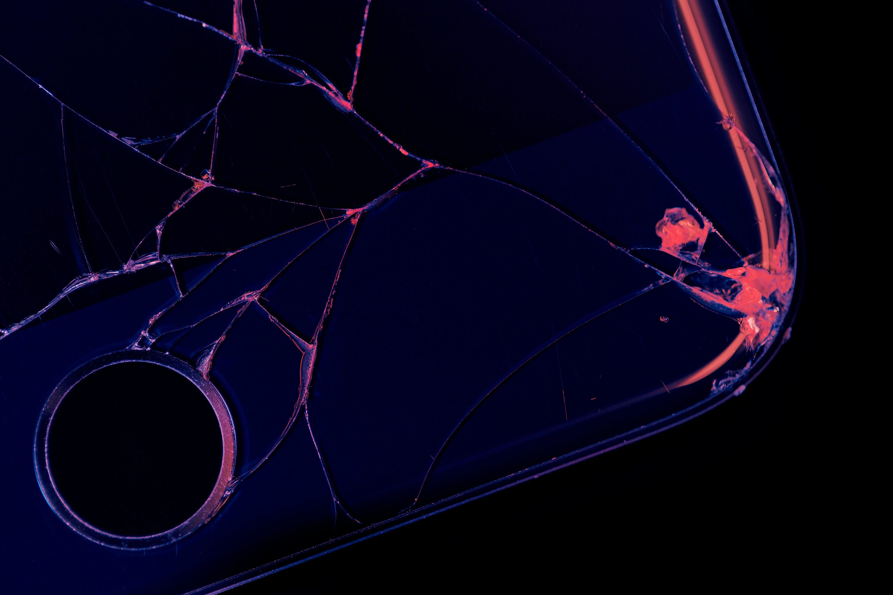 Broken cell phone