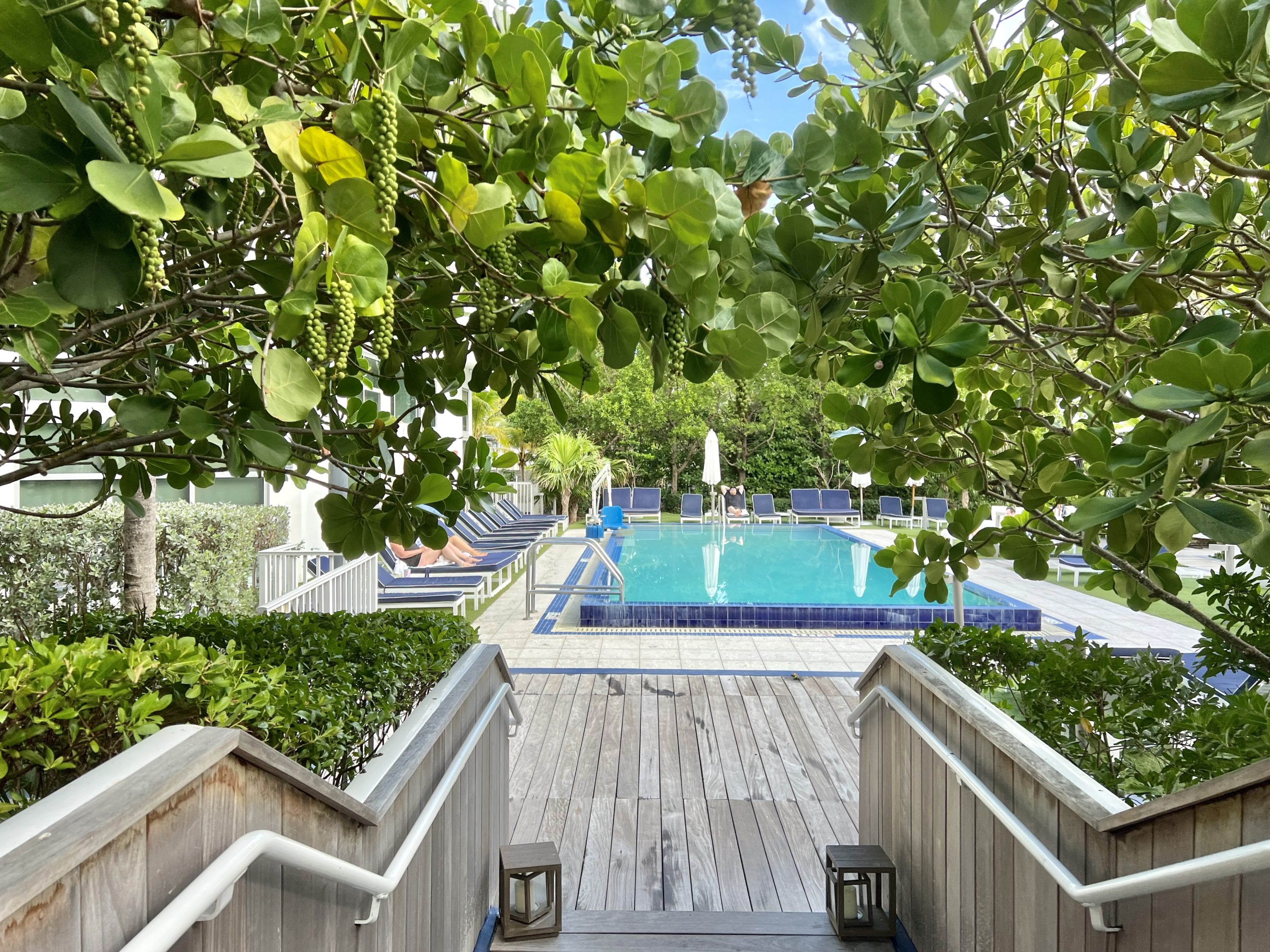 Cadillac Hotel Beach Club Adult Pool Entrance