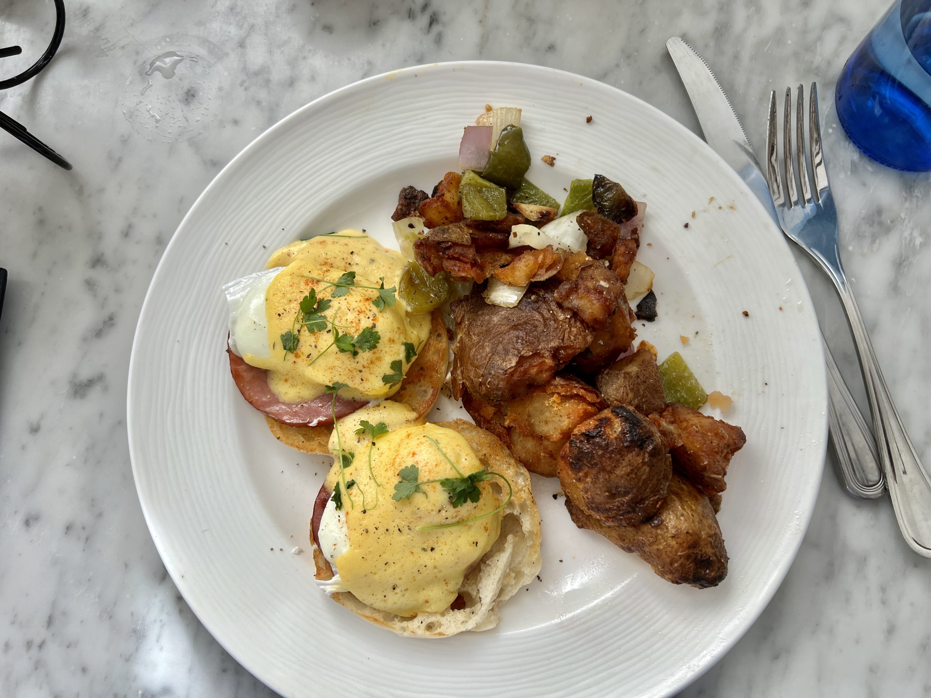 Cadillac Hotel Beach Club Eggs Benedict
