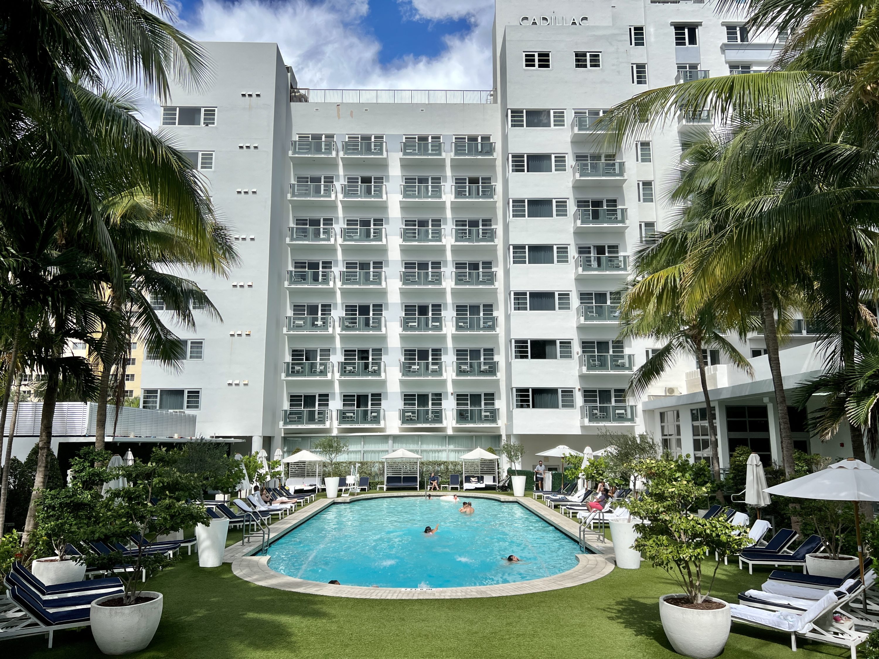Cadillac Hotel Beach Club Family Pool View From Beach Cadillac Hotel Beach Club Family Pool View From Beach