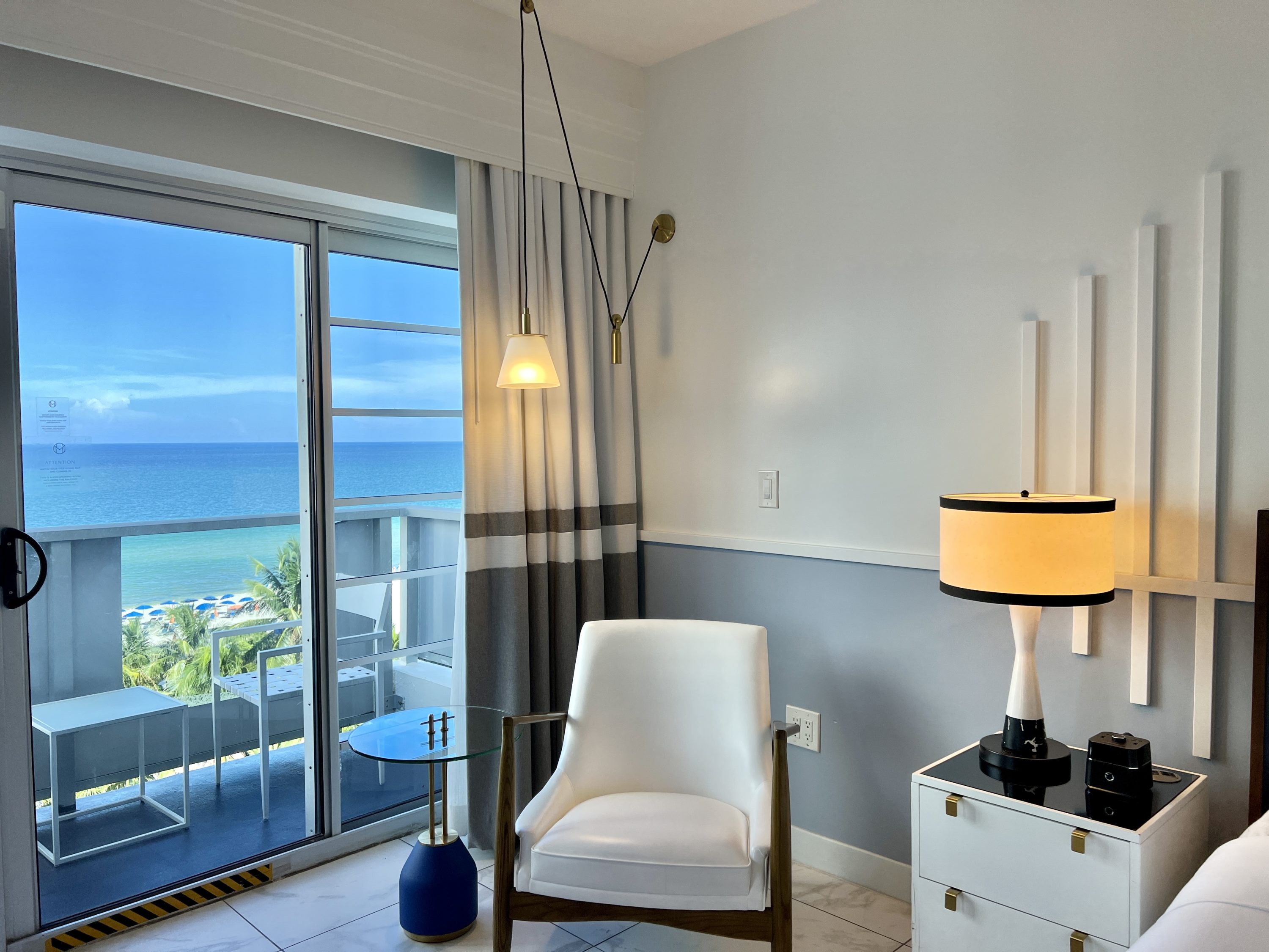 Cadillac Hotel Beach Club Sitting Area