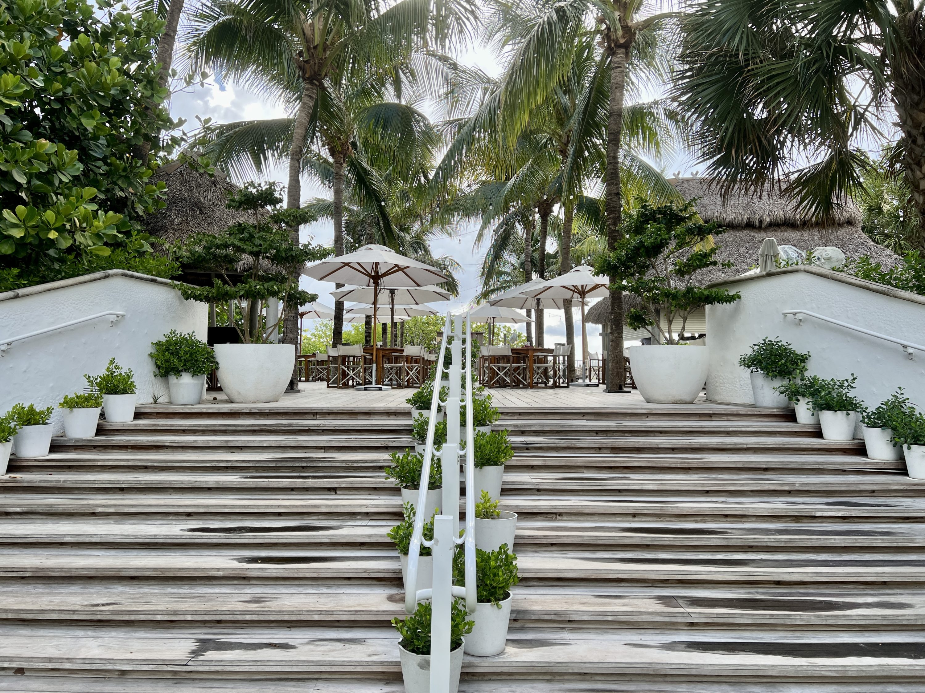 Cadillac Hotel Beach Club Stairs to Beach