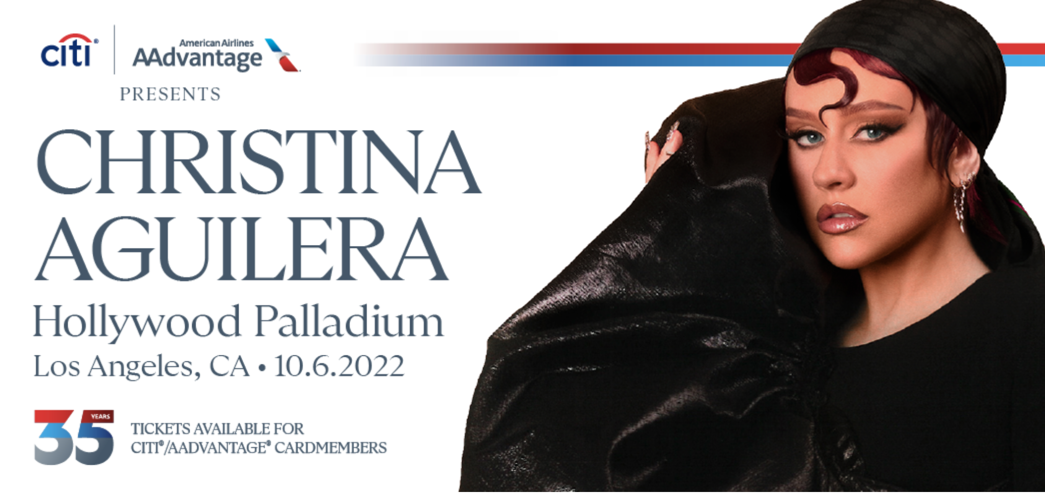Christina Aguilera concert for Citi AAdvantage cardmembers