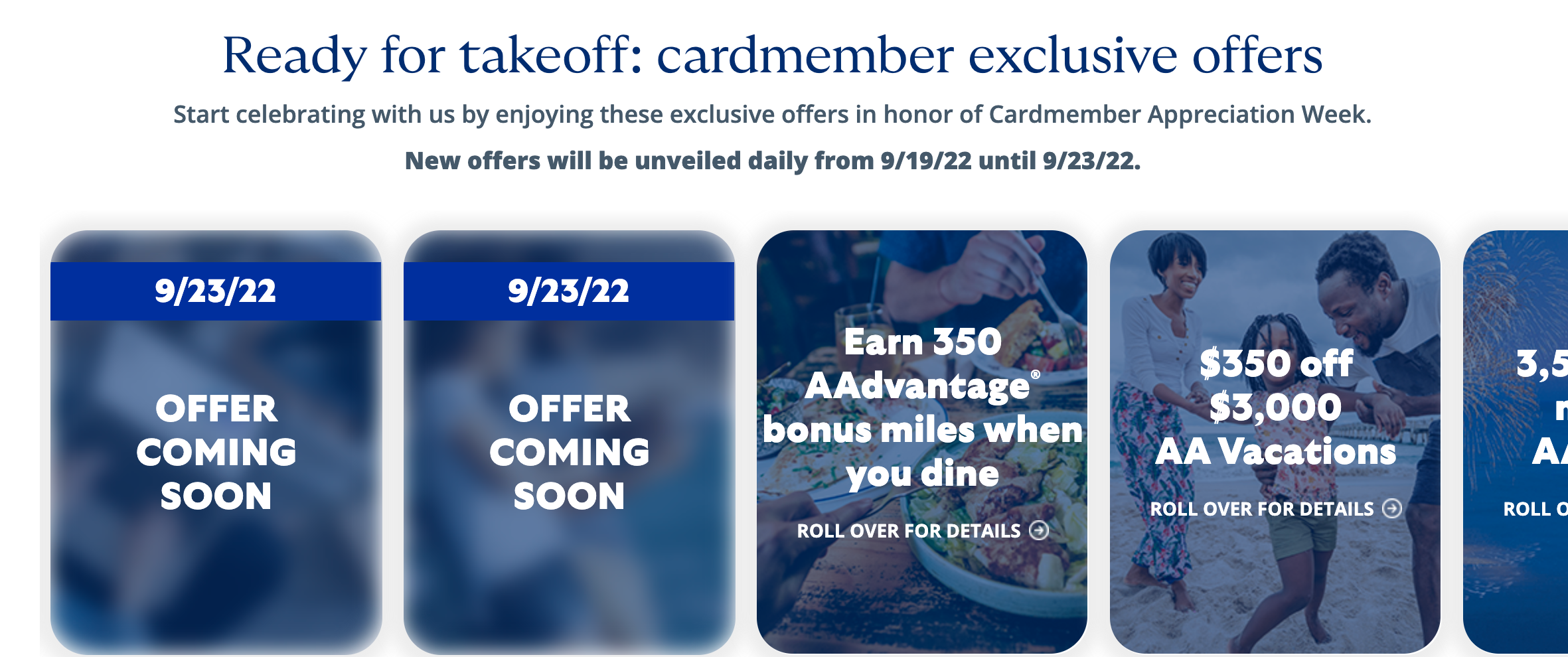 Citi American Ailrines cardmember appreciation week