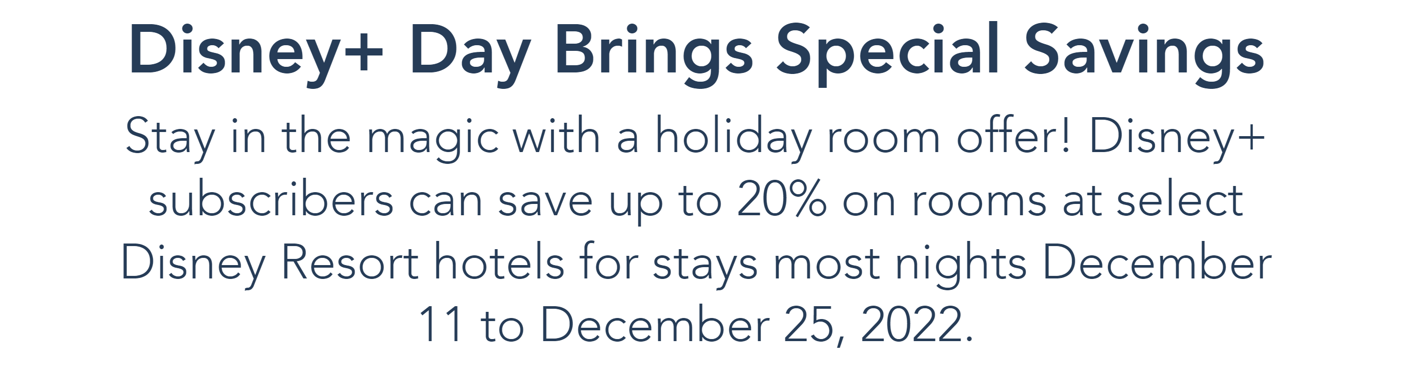 Disney hotel deal