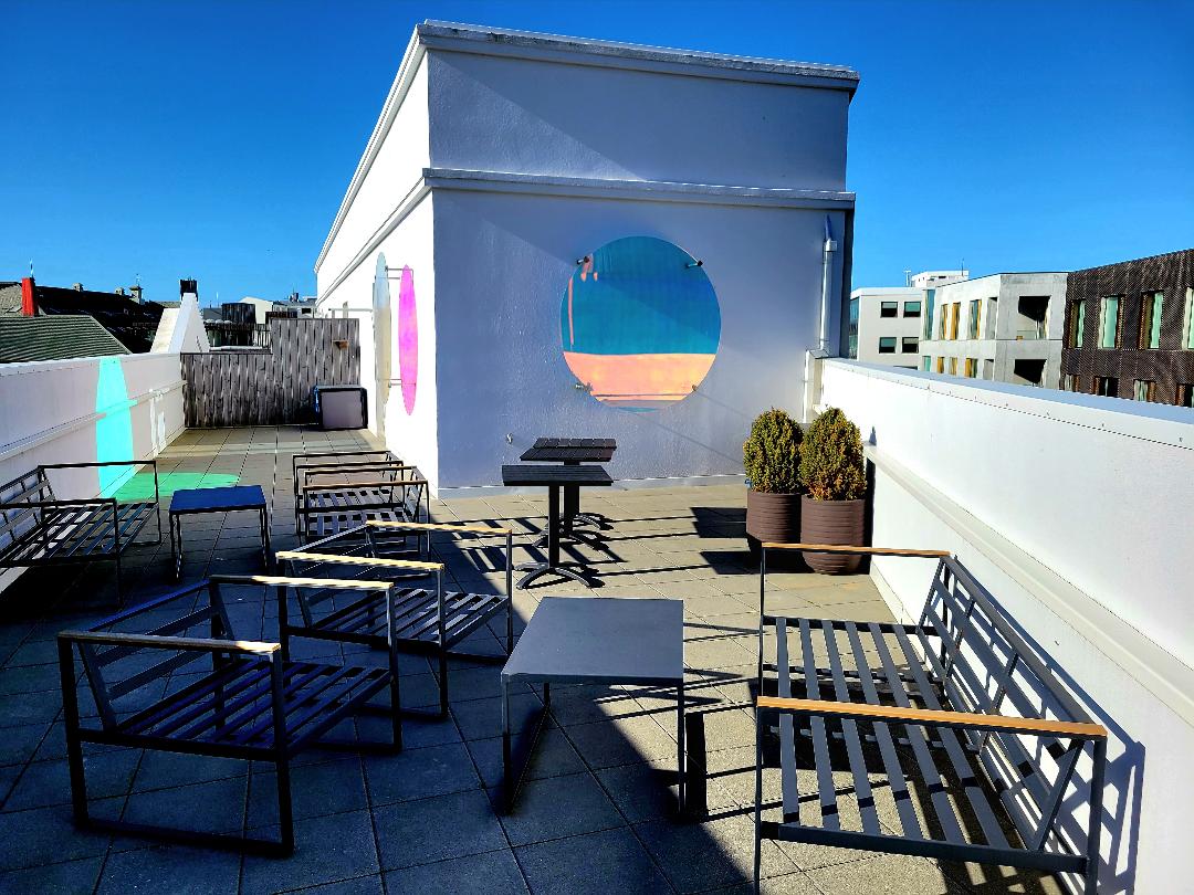 Reykjavik Konsulat Hotel Roof Terrace
