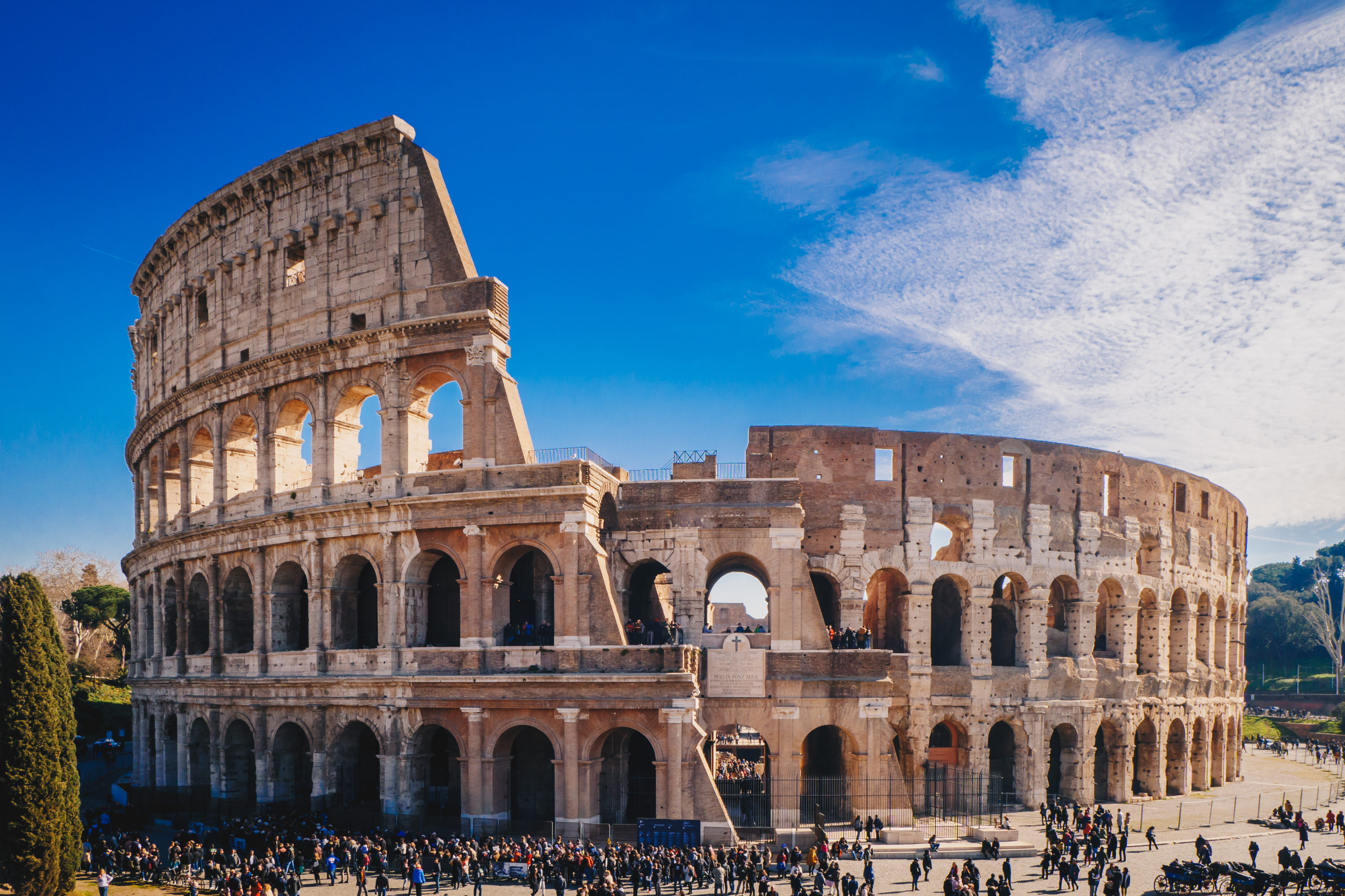 The Colosseum in Rome Italy