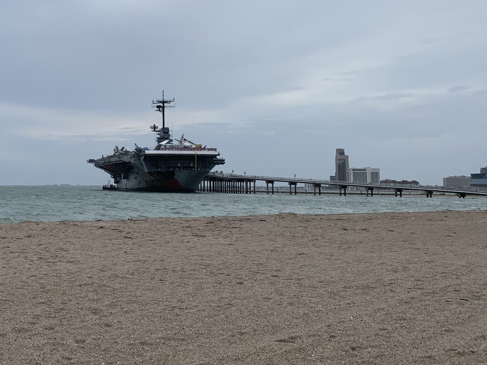 Catch views of the U.S.S. Lexington, which is near DoubleTree by Hilton Corpus Christi Beachfront