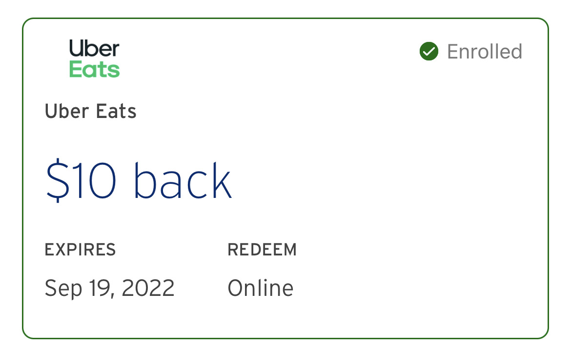 Uber Eats Citi Offer