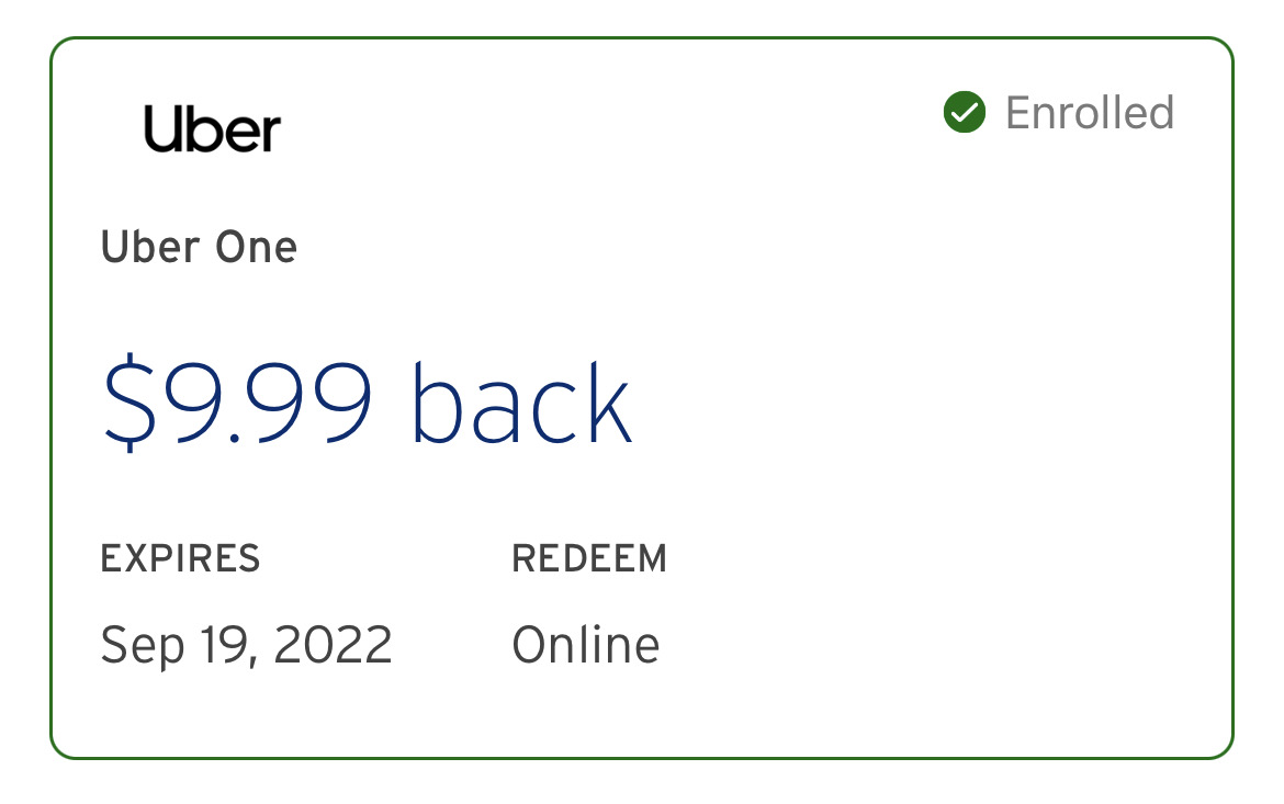 Uber One Citi Offer