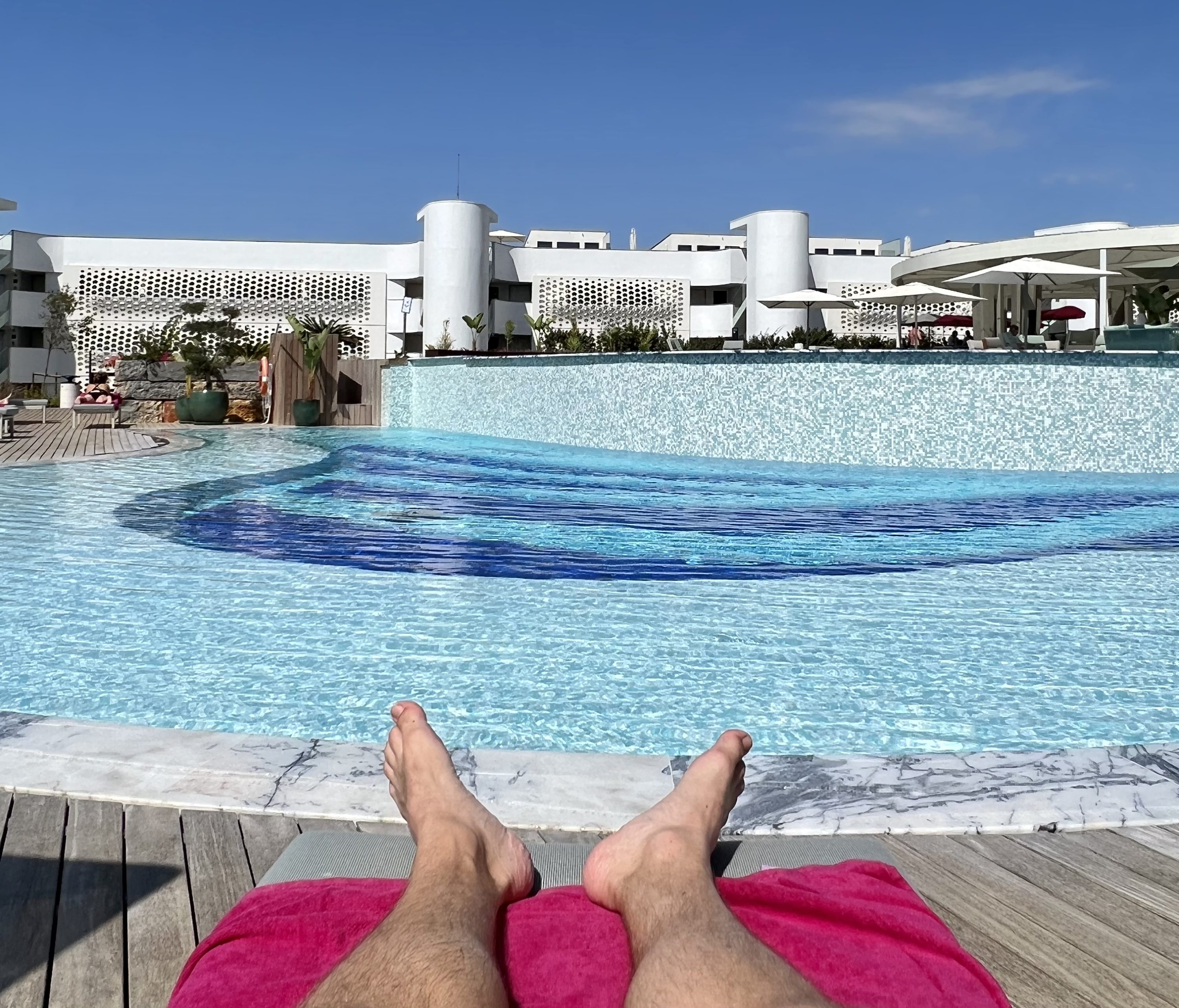 W Algarve pool lounging
