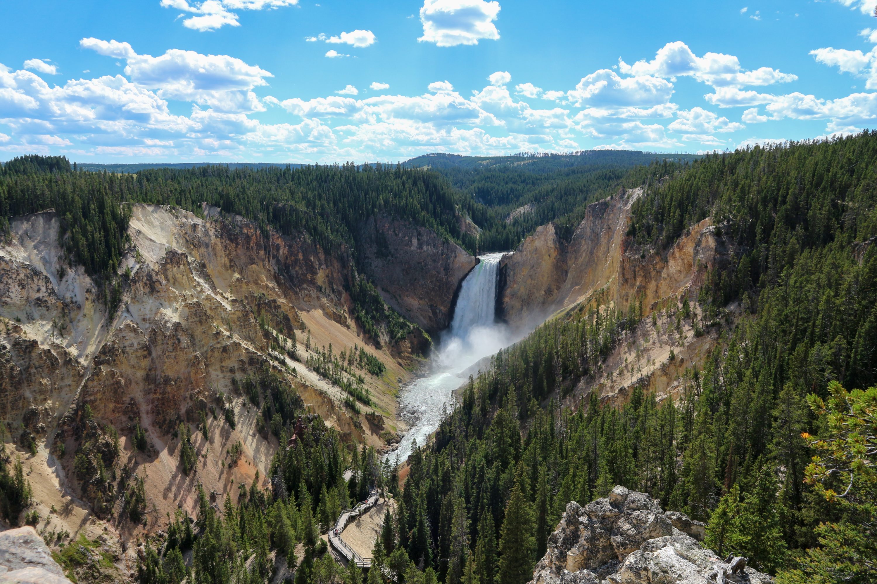 Yellowstone National Park Waterfall