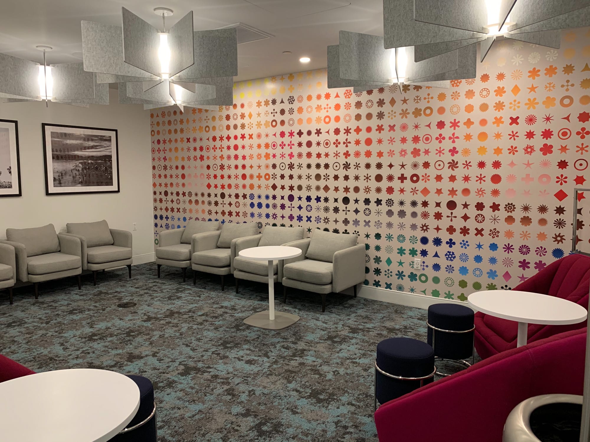 Amex Centurion Lounge LAX family room Amex Centurion Lounge LAX family room