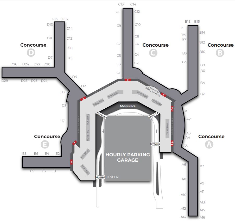 Baltimore Washington International Airport Terminal Map