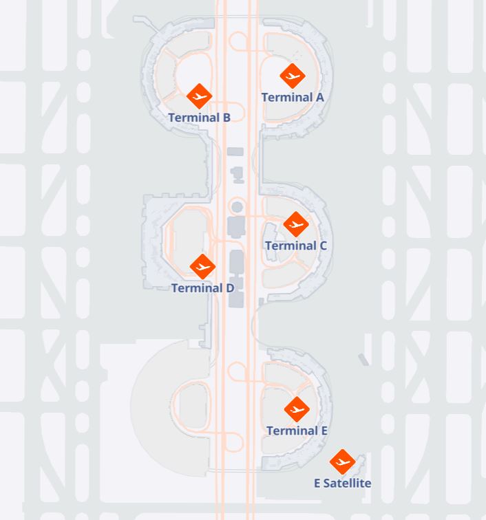 DFW Airport Map